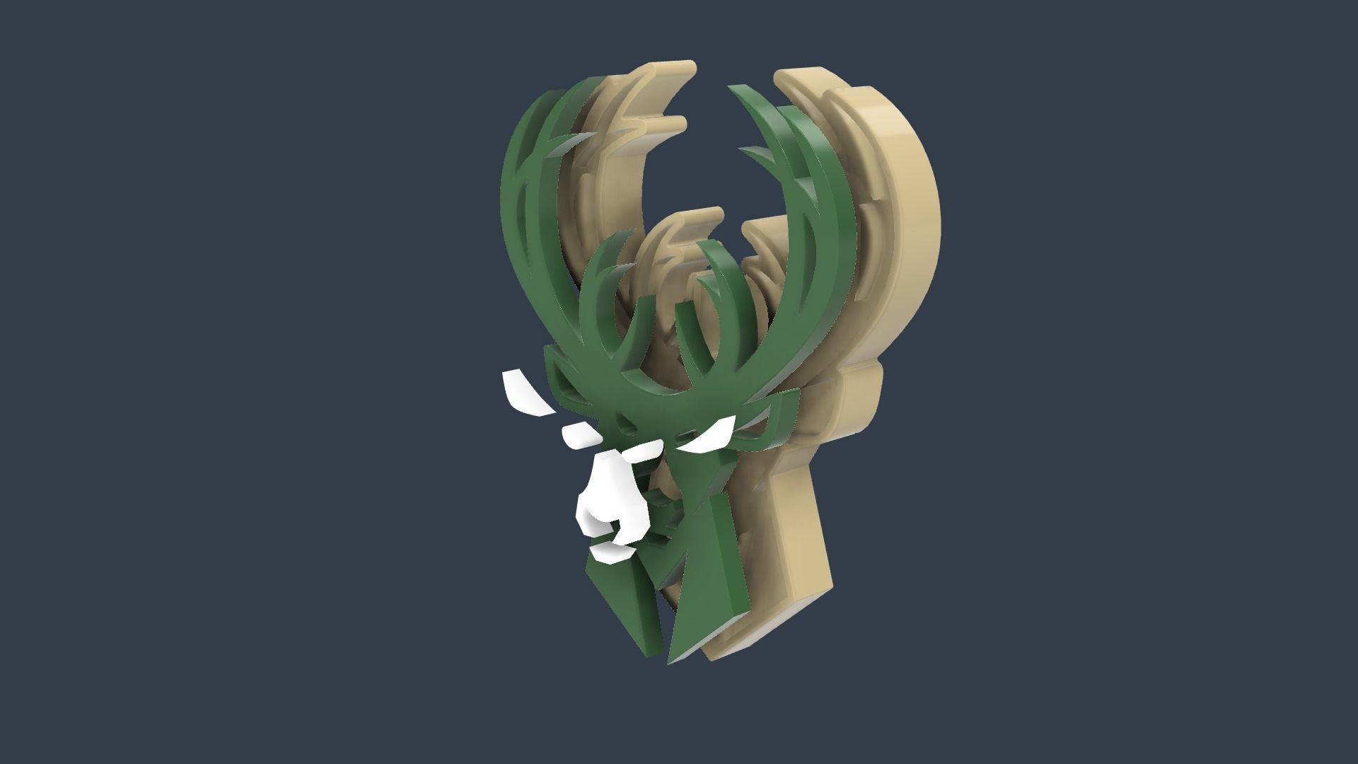 Milwaukee Bucks Collection Logo 3D print model_9