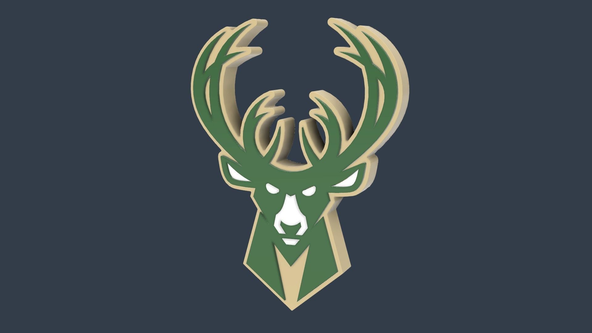 Milwaukee Bucks Collection Logo 3D print model_11