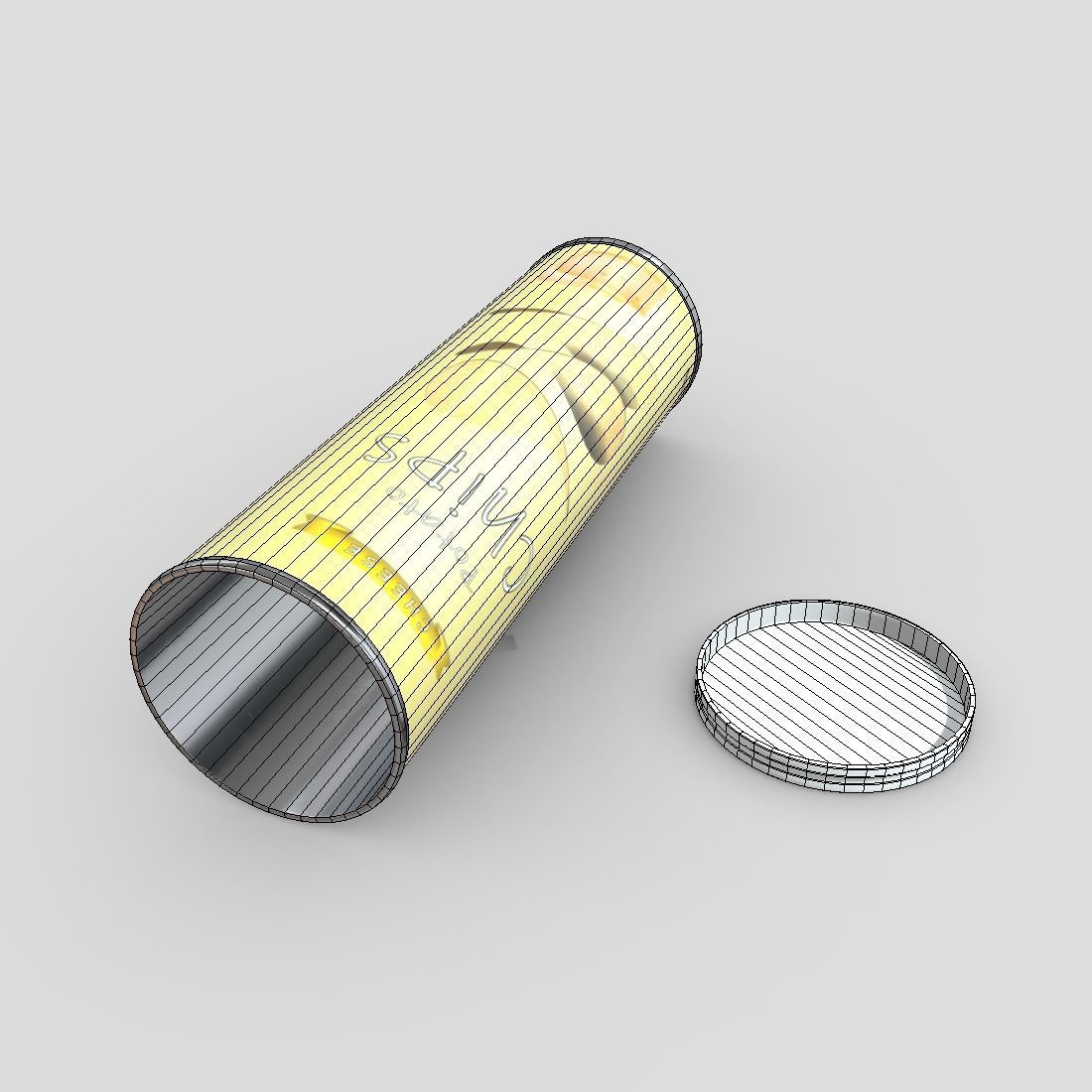 Potato Chips Tube 5 - low poly PBR 3d model Low-poly 3D model_2