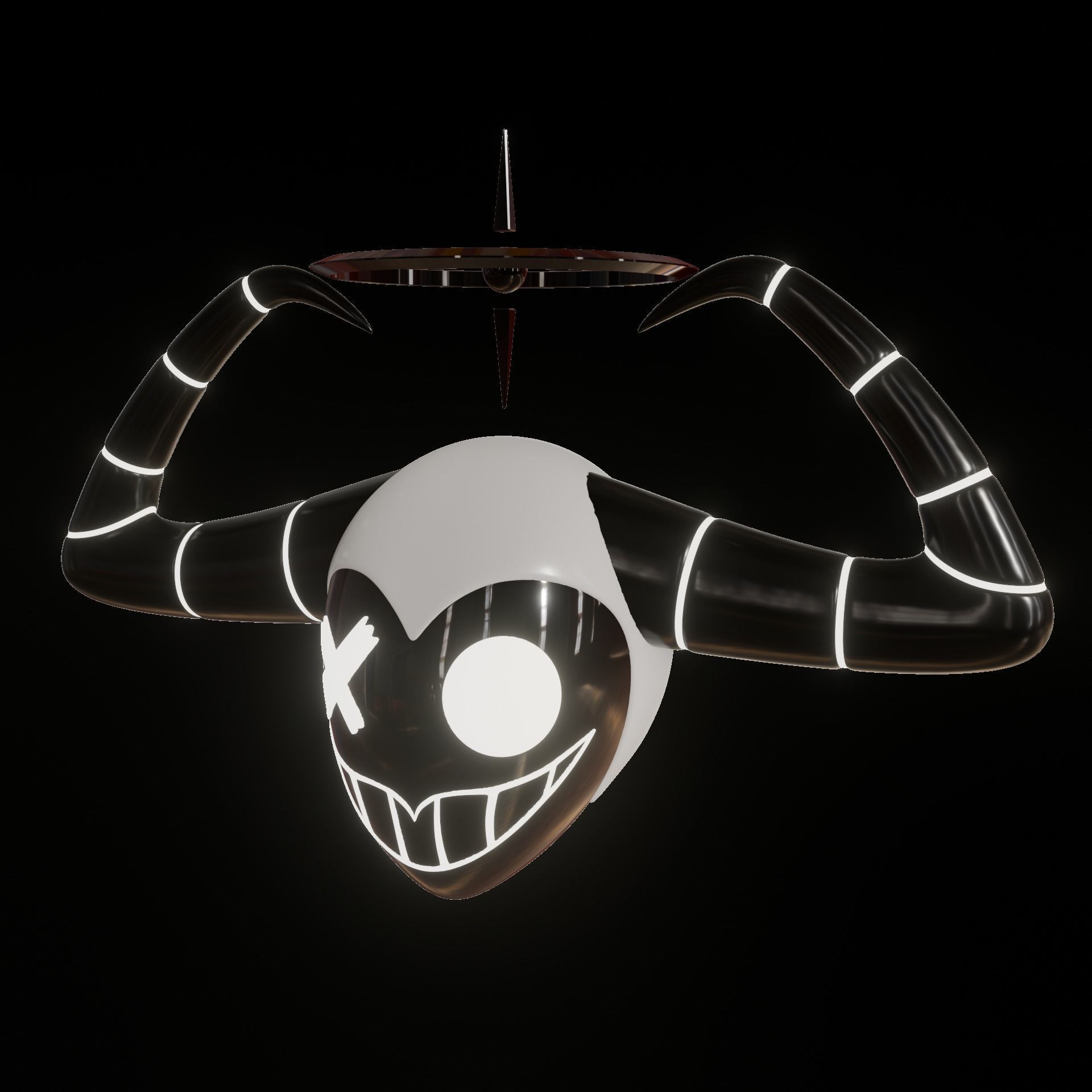 HAZBIN HOTEL ANGEL HELMET SPEAR VAGGIE 3D print model_12