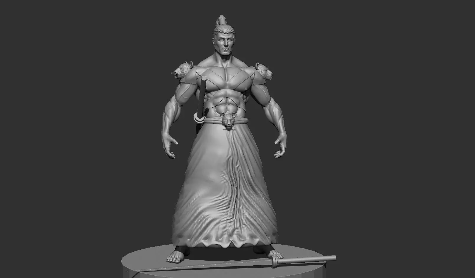 Samurai 3D print model 3D print model_0