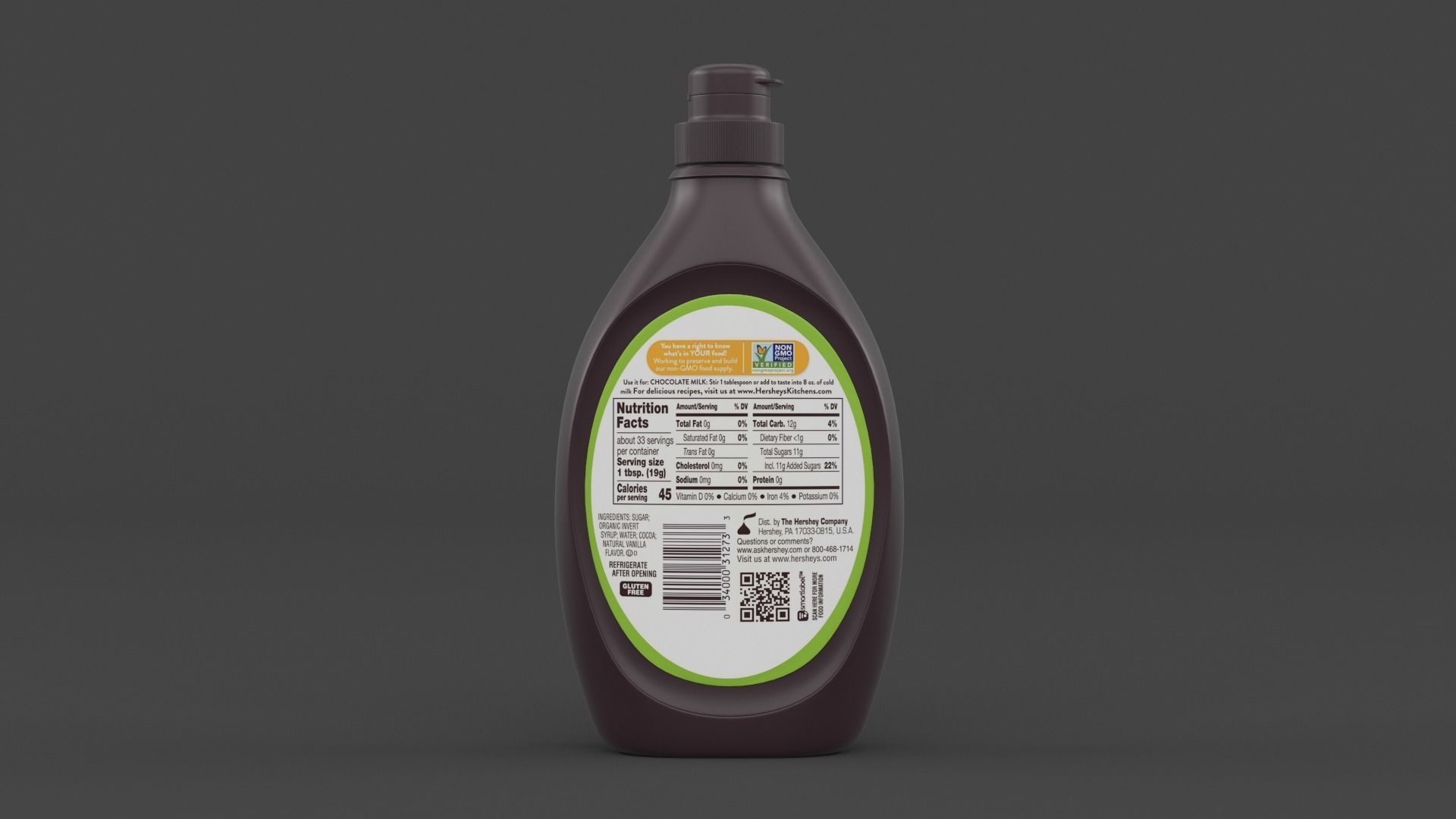 Syrup Bottle 3D model_2