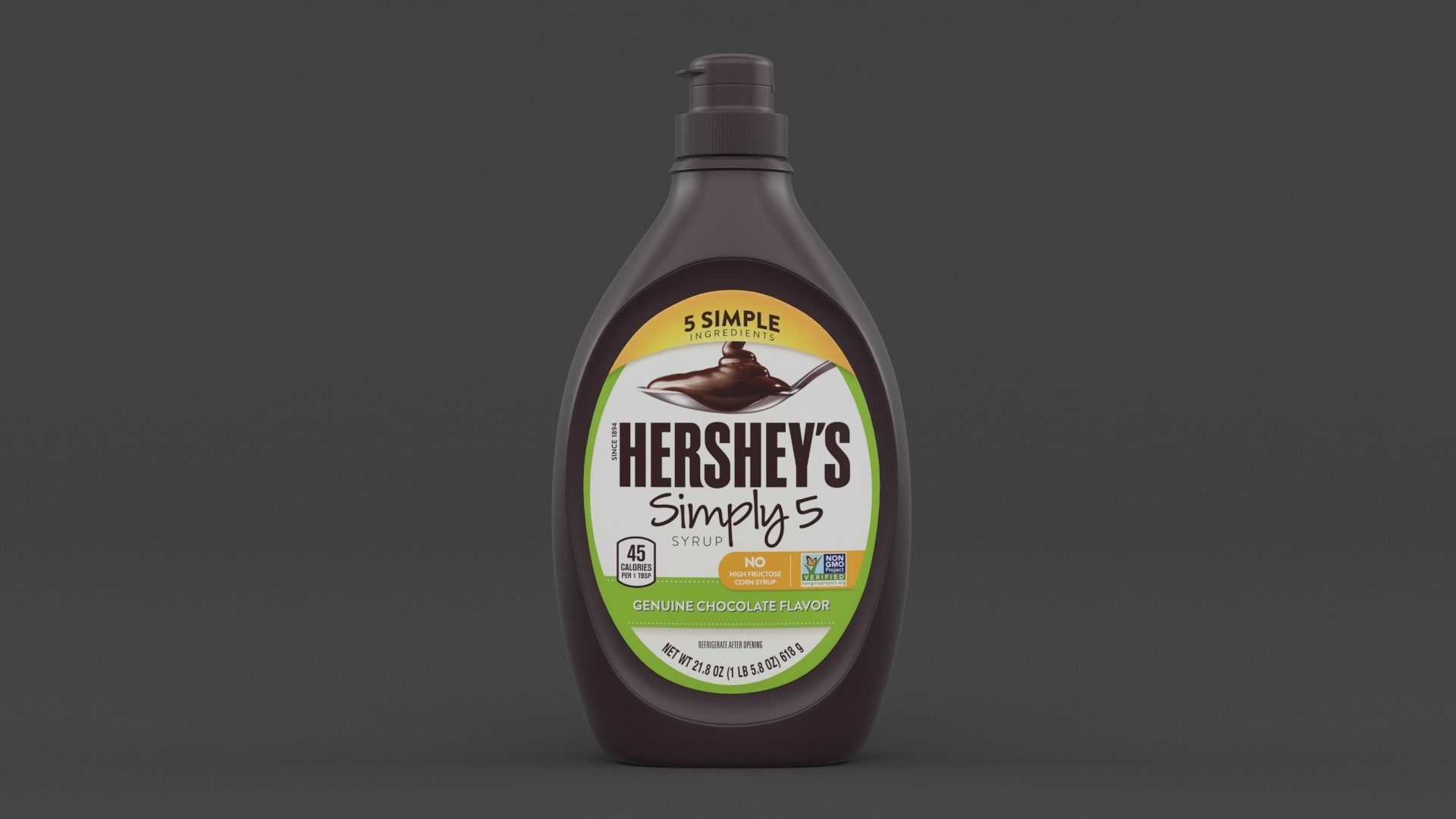 Syrup Bottle 3D model_1