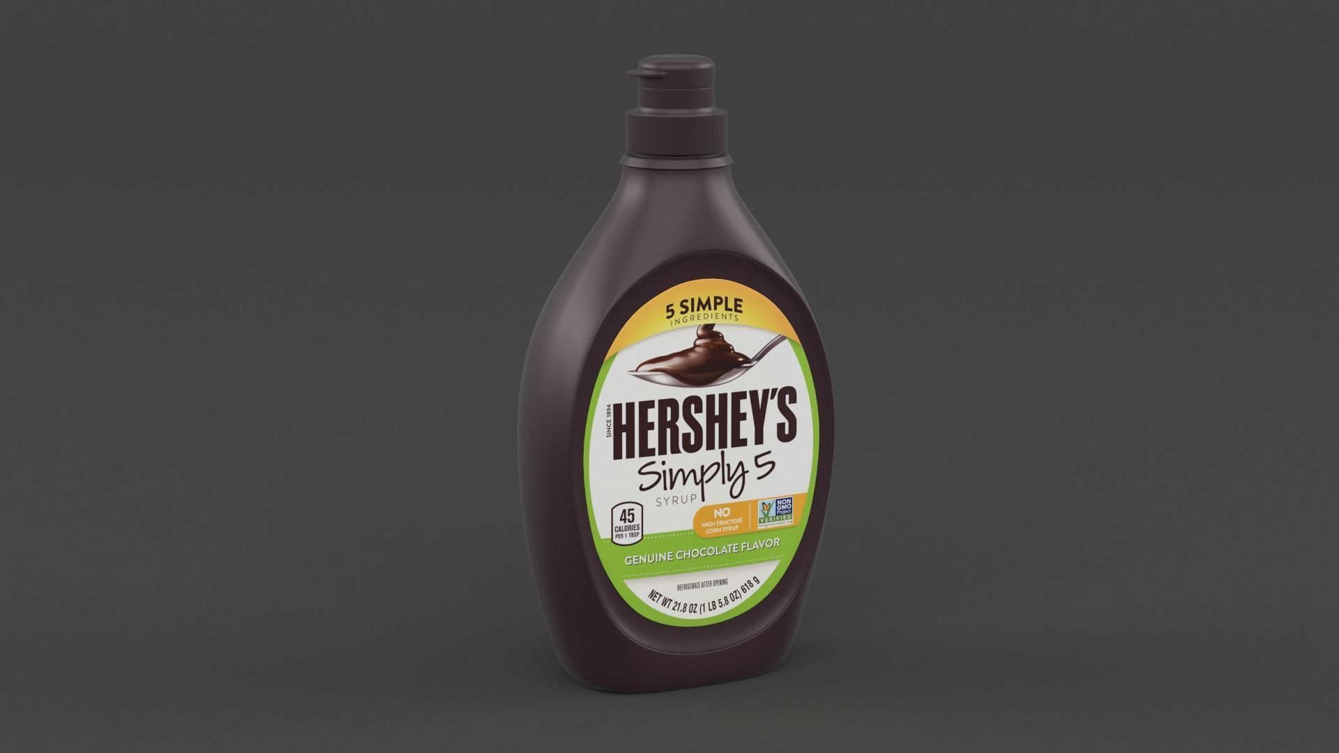 Syrup Bottle 3D model_3