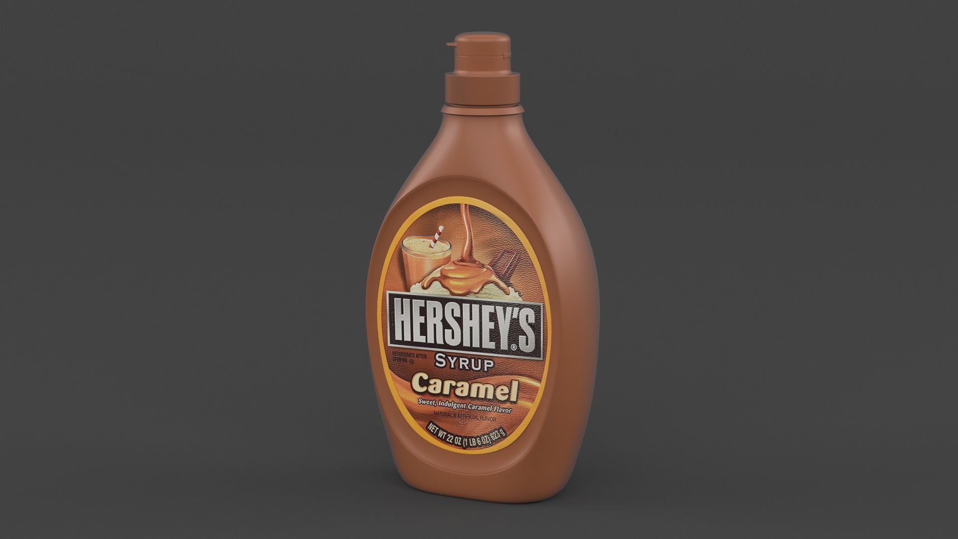 Syrup Bottle 3D model_6