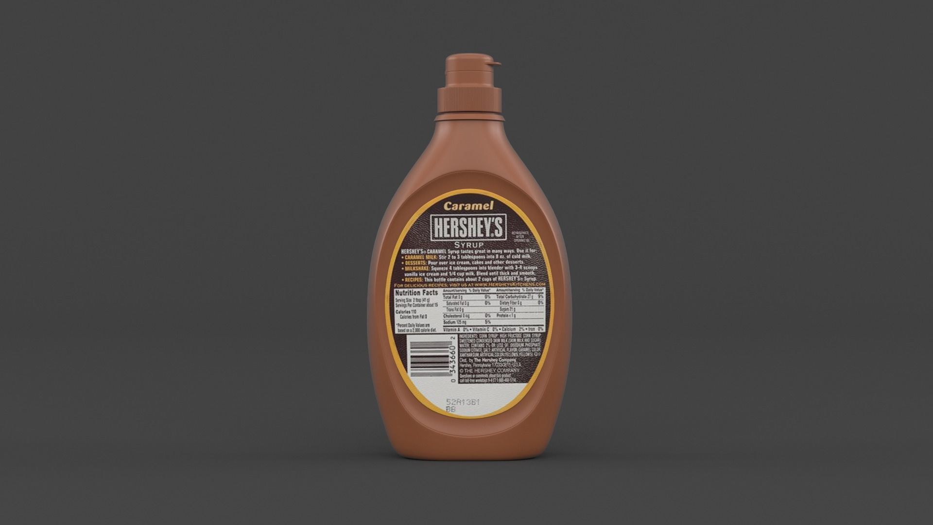 Syrup Bottle 3D model_5