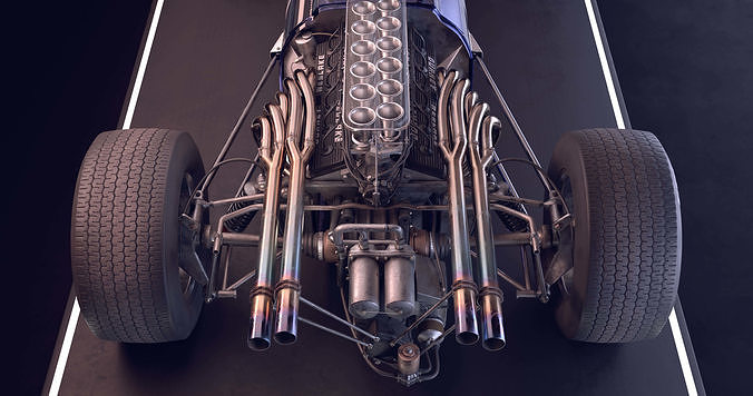 VINTAGE T1G Classic F1 Race Car PRICE DROP Low-poly 3D model