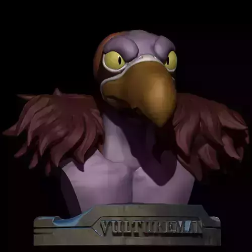 Vultureman Bust Lunatacs Thundercats STL CG Pyro STL 3d printing 3D print model