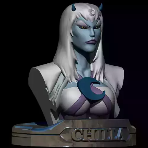 Chilla Bust Lunatacs Thundercats STL CG Pyro STL 3d printing 3D print model