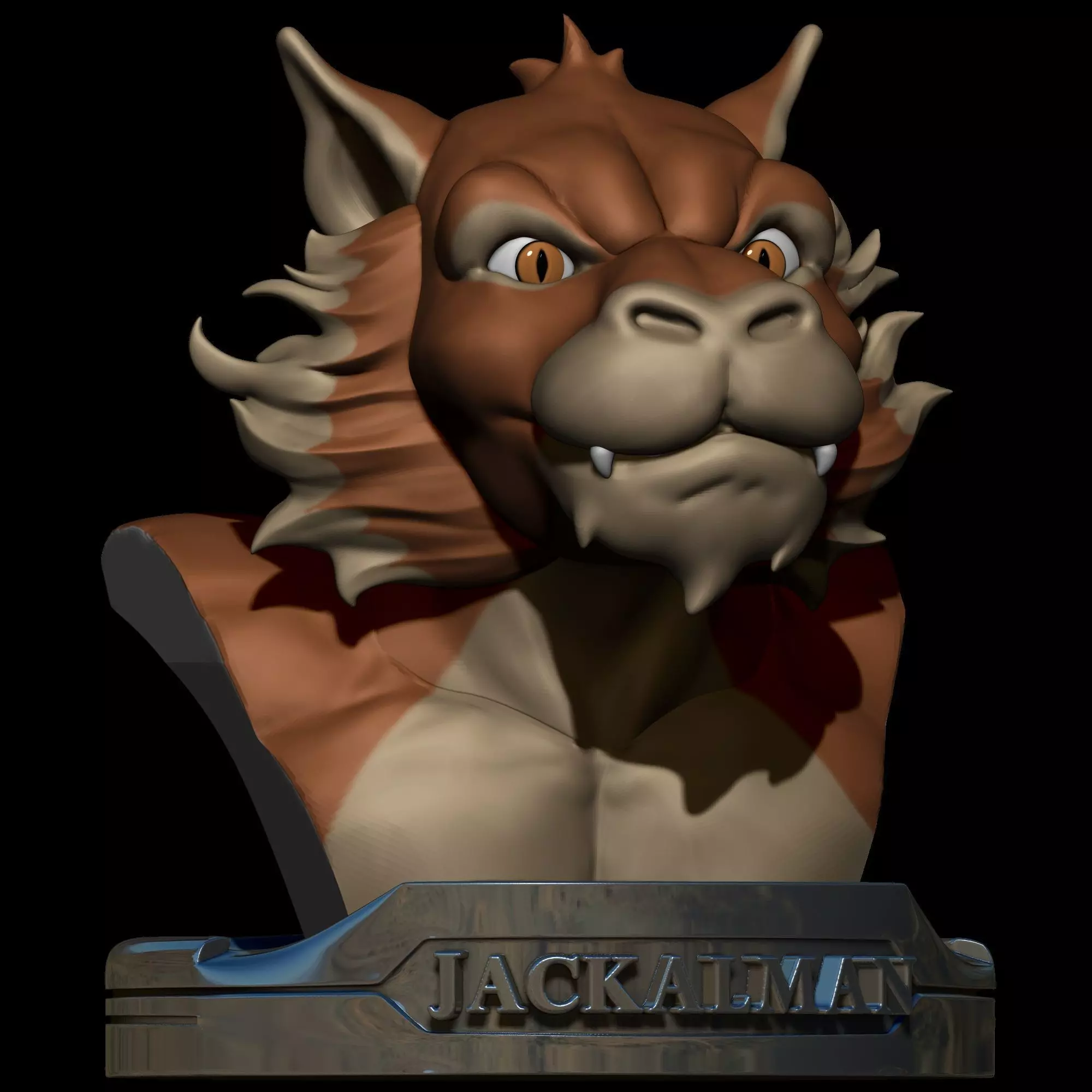 Jackalman Mutants Thundercats STL CG Pyro STL 3d printing 3D print model
