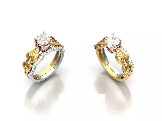 Womens solitaire ring