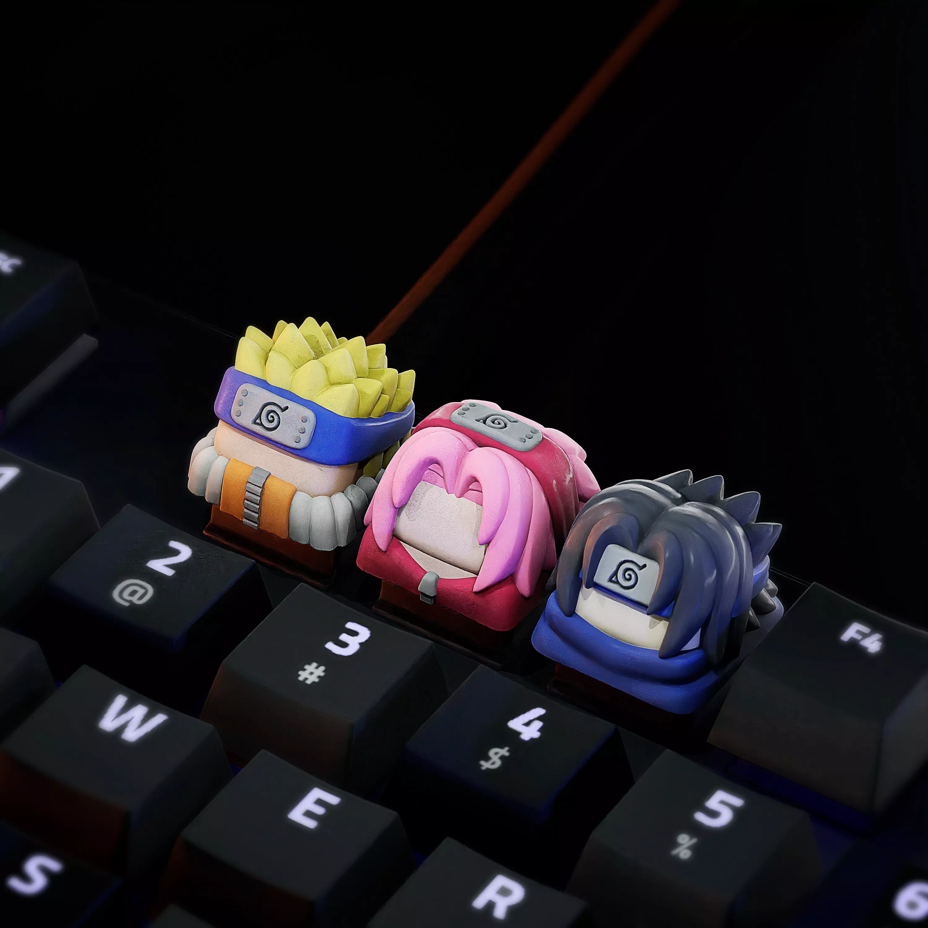 Naruto Starters Keycaps - Mechanical Keyboard 3D print model