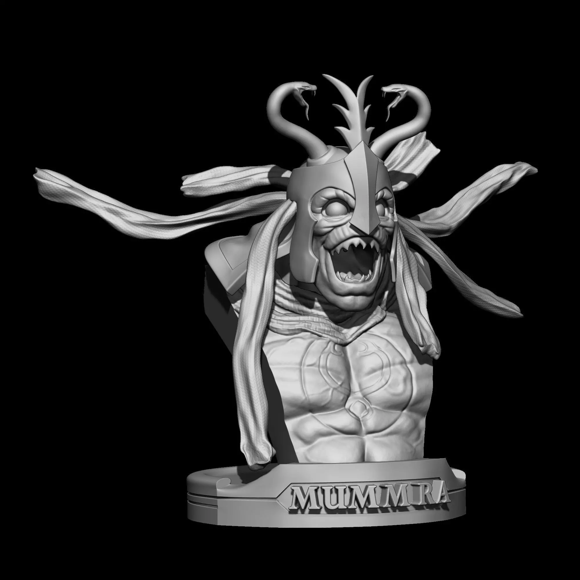 MummRas Inmortal Bust Lunatacs Thundercats STL 3d printing 3D print model