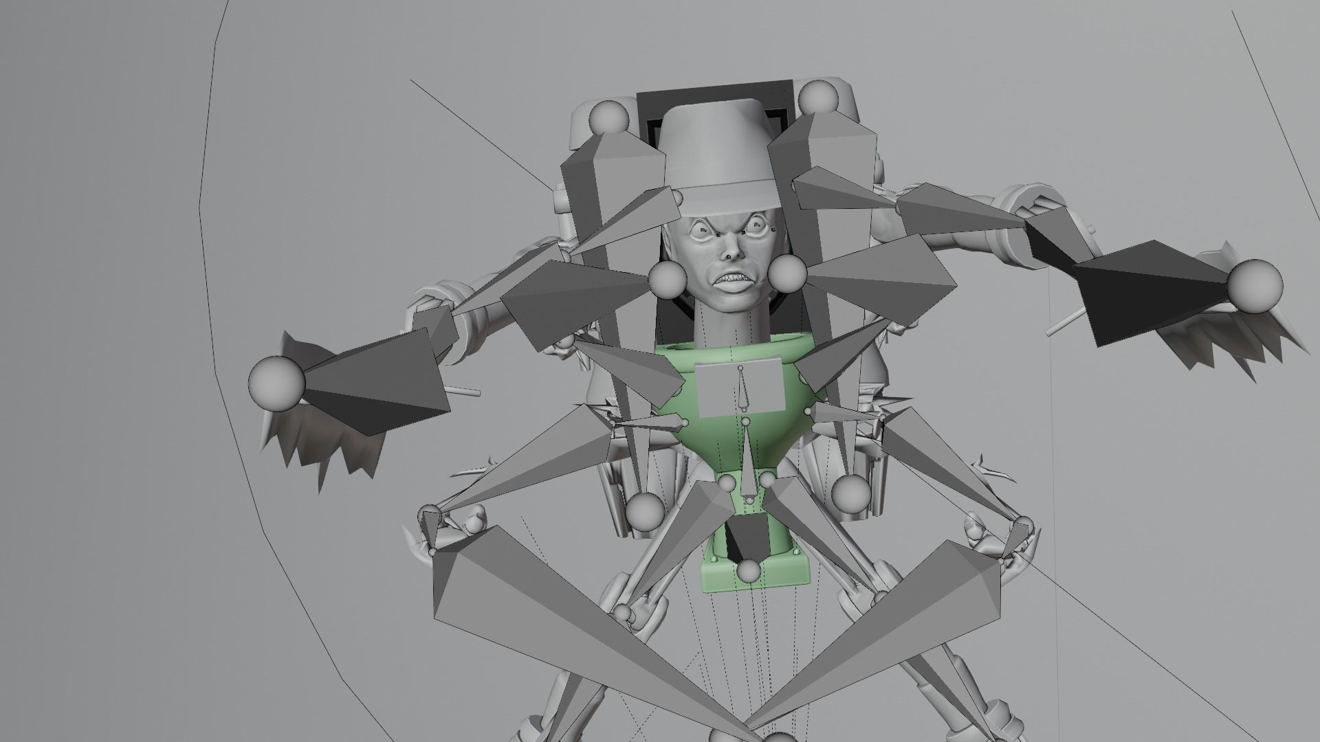 Skibidi toilet Toilet jackson 3D model_3