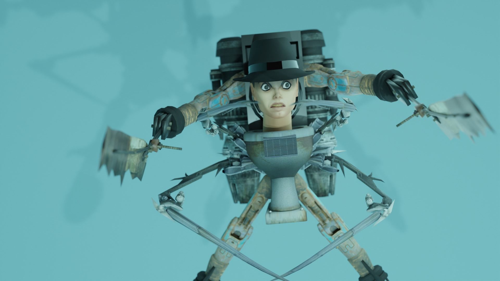 Skibidi toilet Toilet jackson 3D model_4