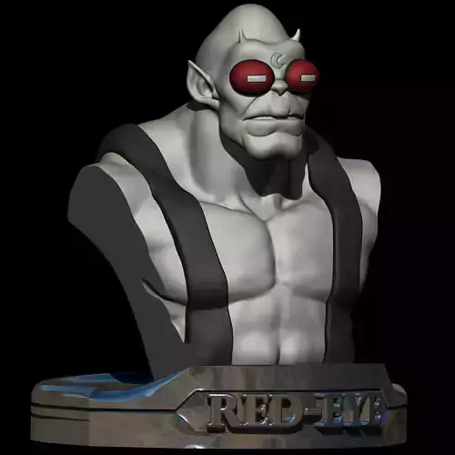 Red Eye Bust LunatacsThundercats STL 3d printing 3D print model