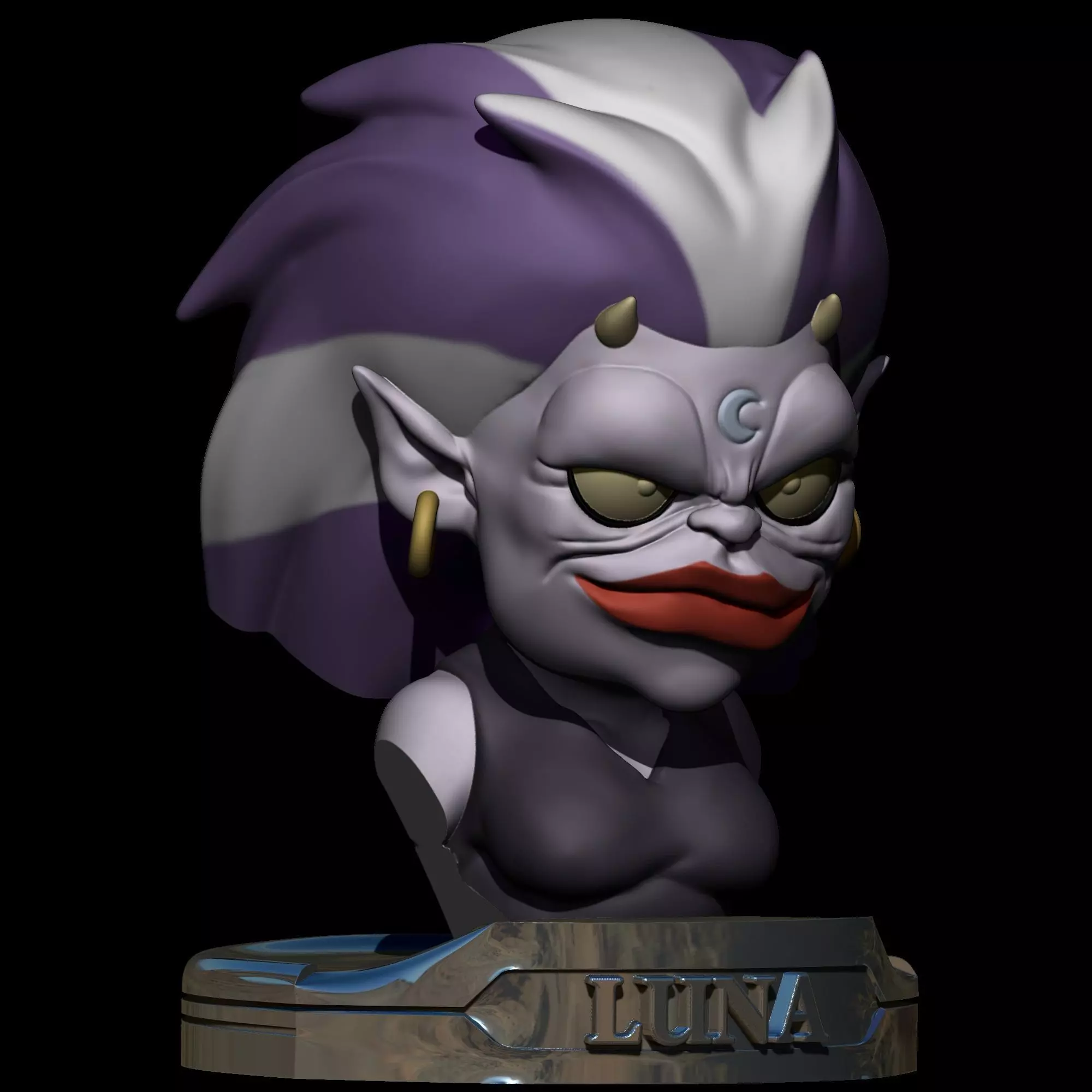 Luna Bust Lunatacs Thundercats STL 3d printing 3D print model_0