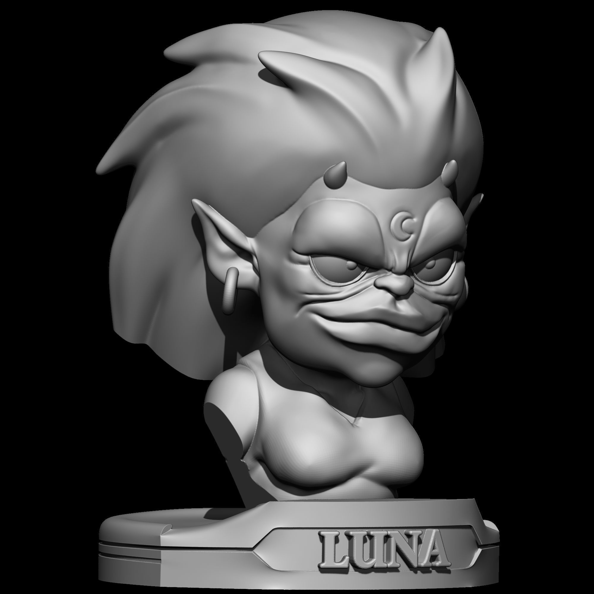 Luna Bust Lunatacs Thundercats STL 3d printing 3D print model_1