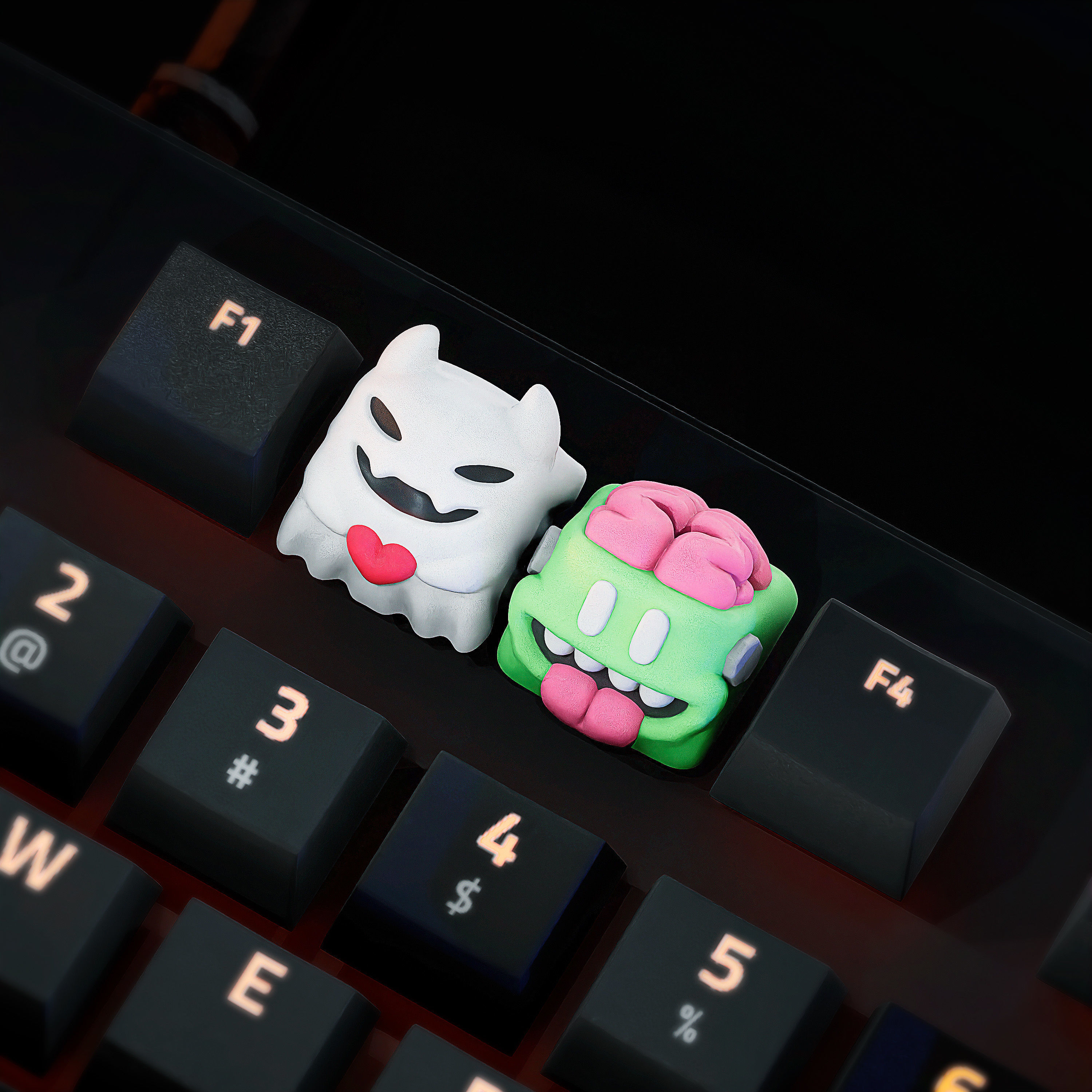 Kirby keycaps - Mechanical Keyboard 3D print model_12