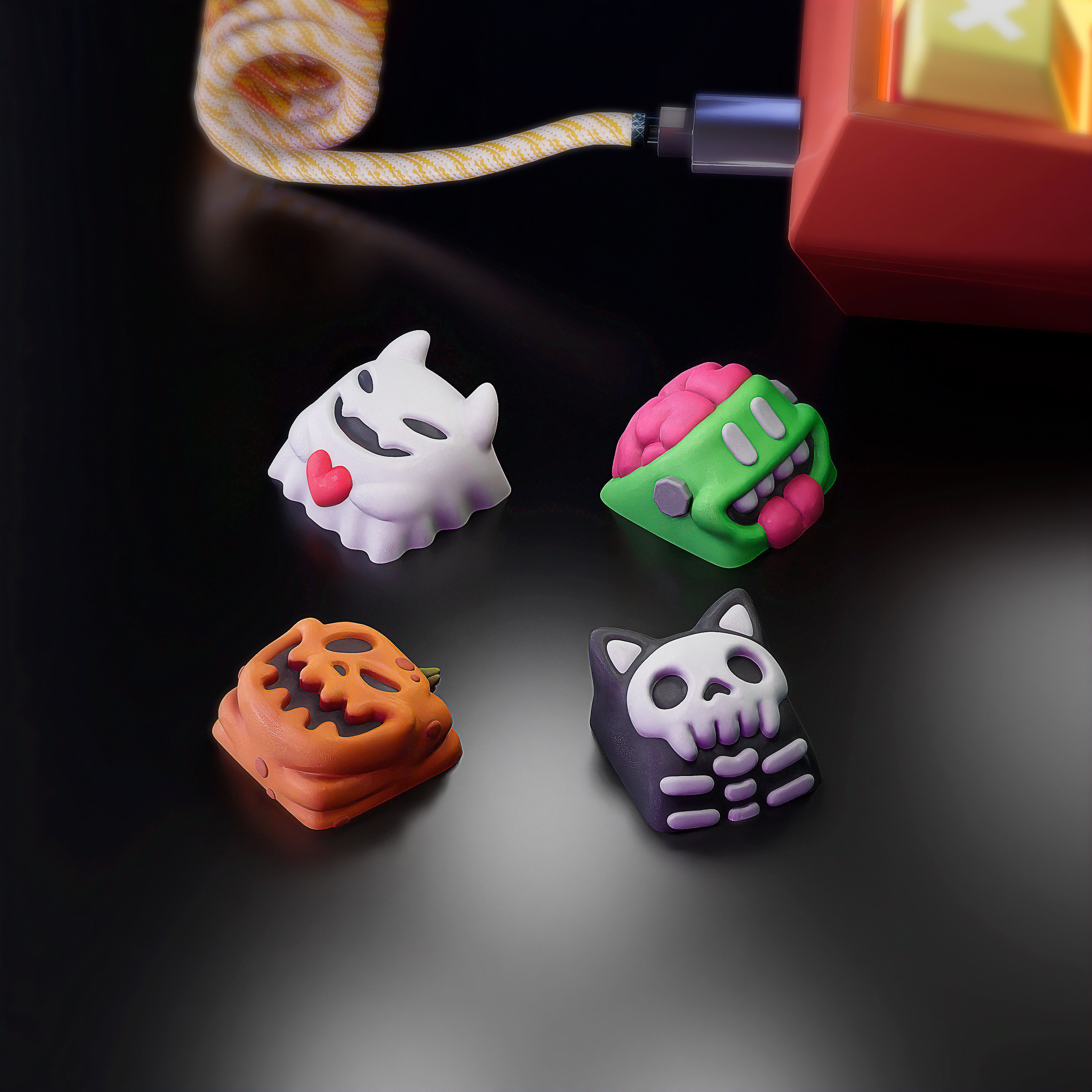 Kirby keycaps - Mechanical Keyboard 3D print model_38