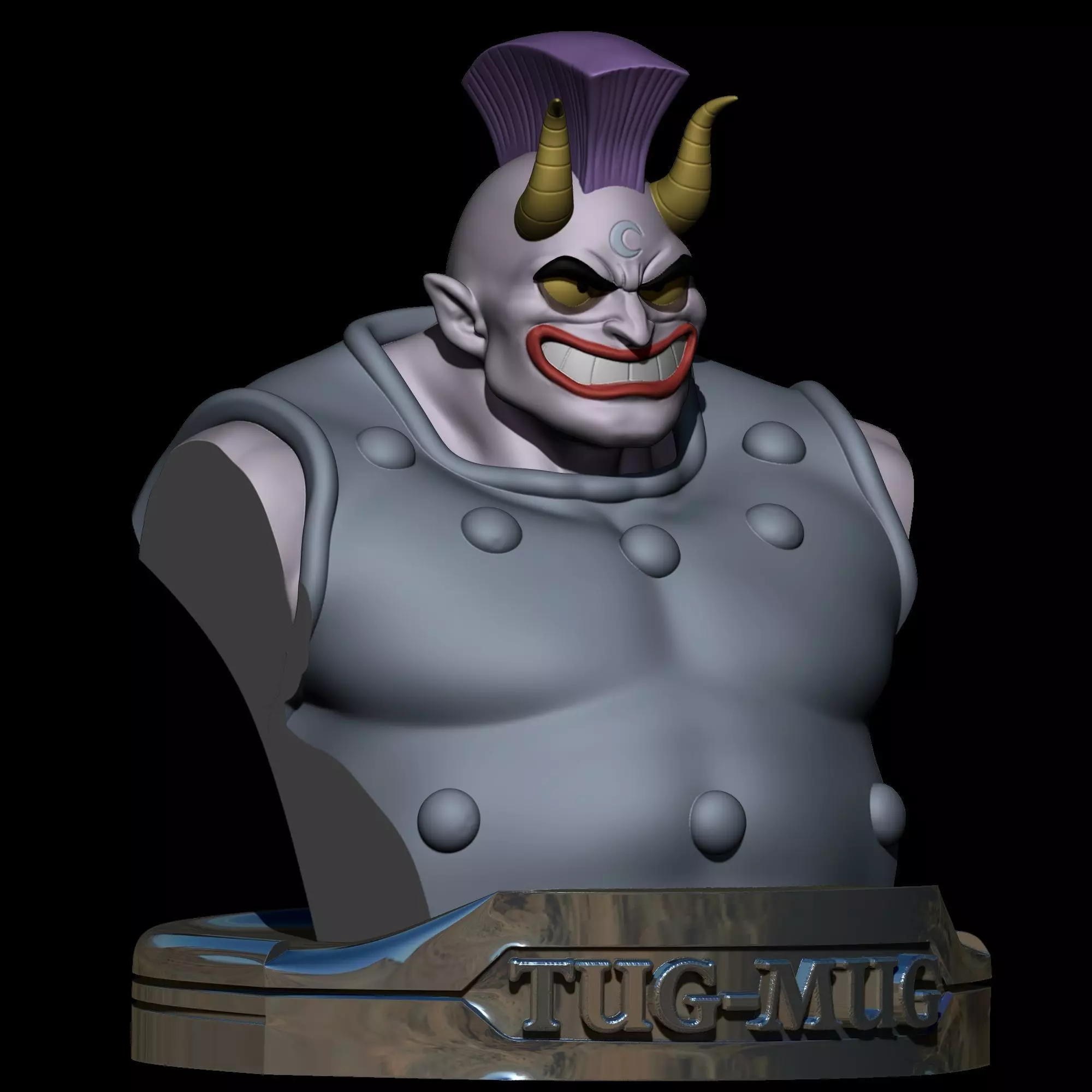 Tug Mug Bust Lunatacs Thundercats STL CG Pyro STL 3d printing 3D print model
