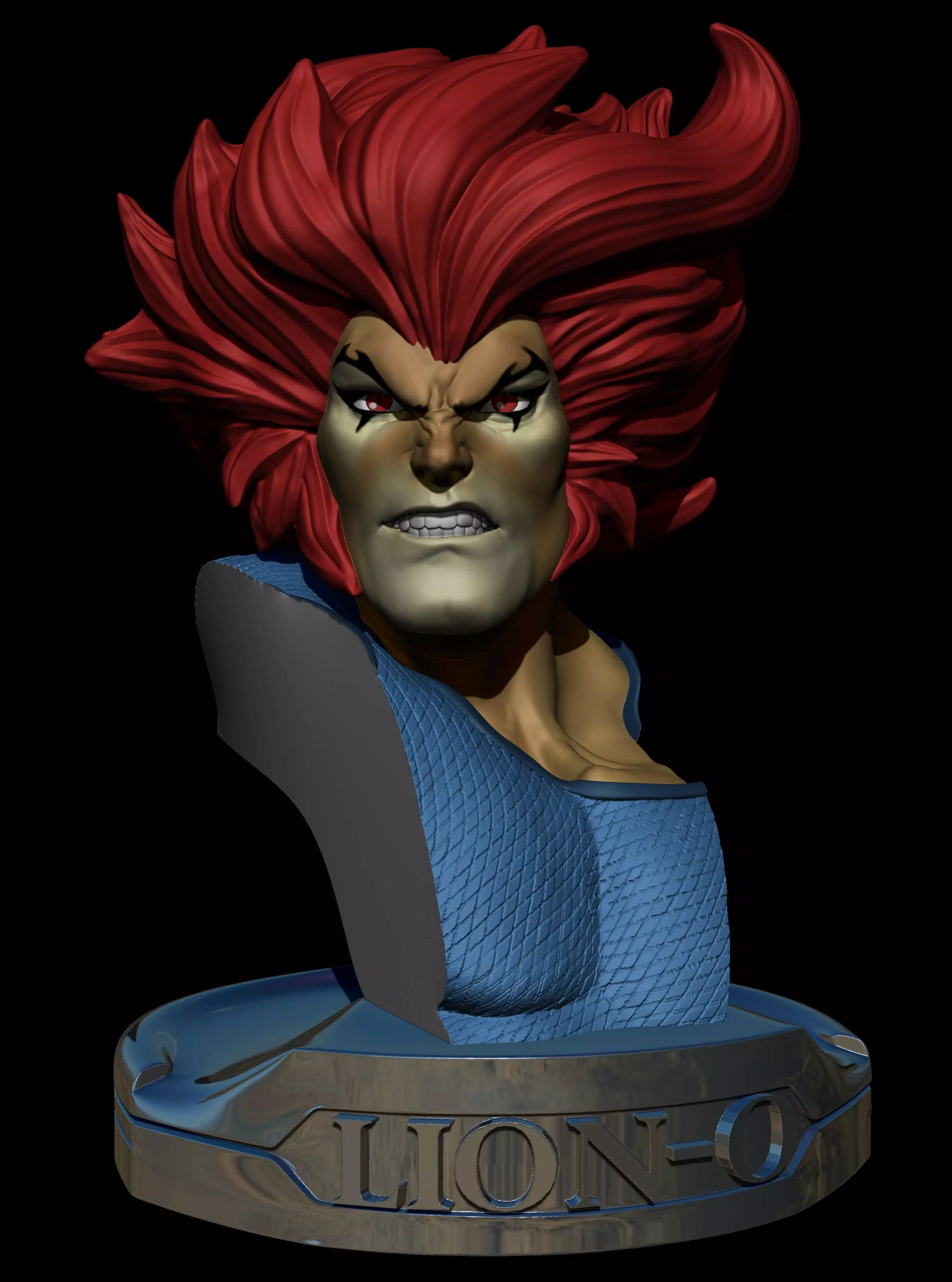 Lion-o Liono Bust Thundercats STL 3d printing 3D print model