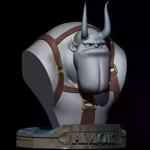 Amok Bust Lunatacs Thundercats STL CG Pyro STL 3d printing