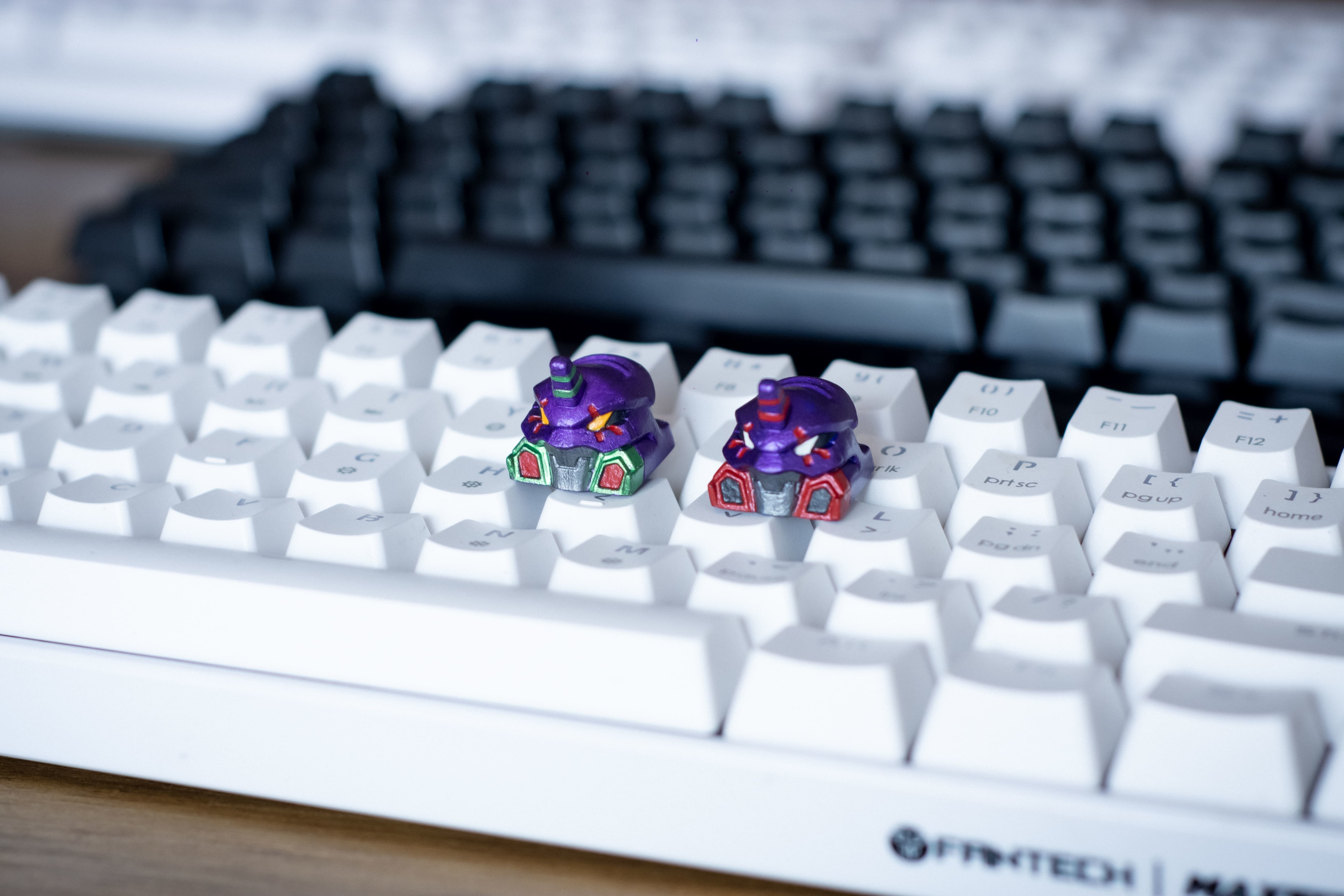 Evangelion UNIT 01-02 keycaps - Mechanical Keyboard 3D print model_11