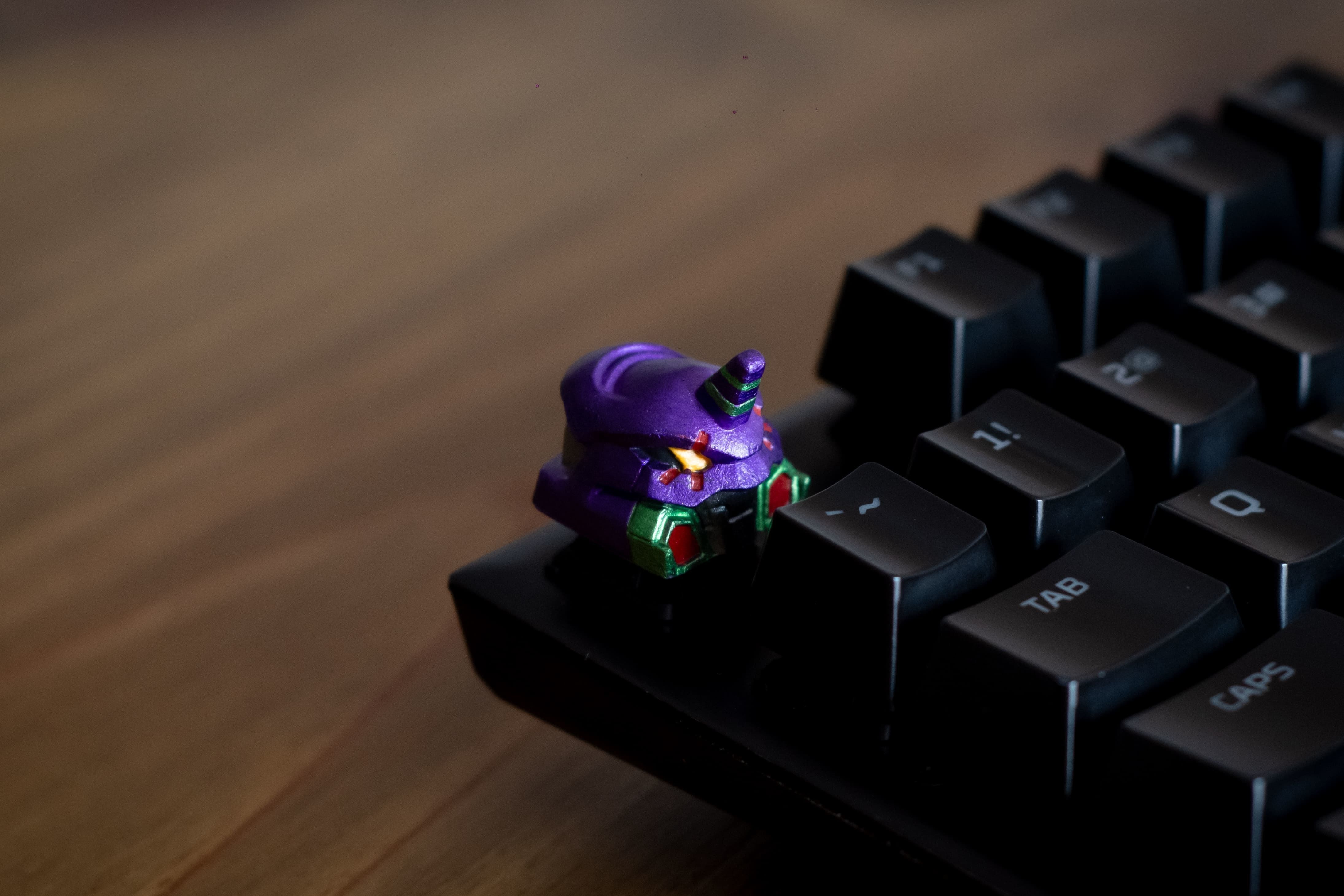 Evangelion UNIT 01-02 keycaps - Mechanical Keyboard 3D print model_29