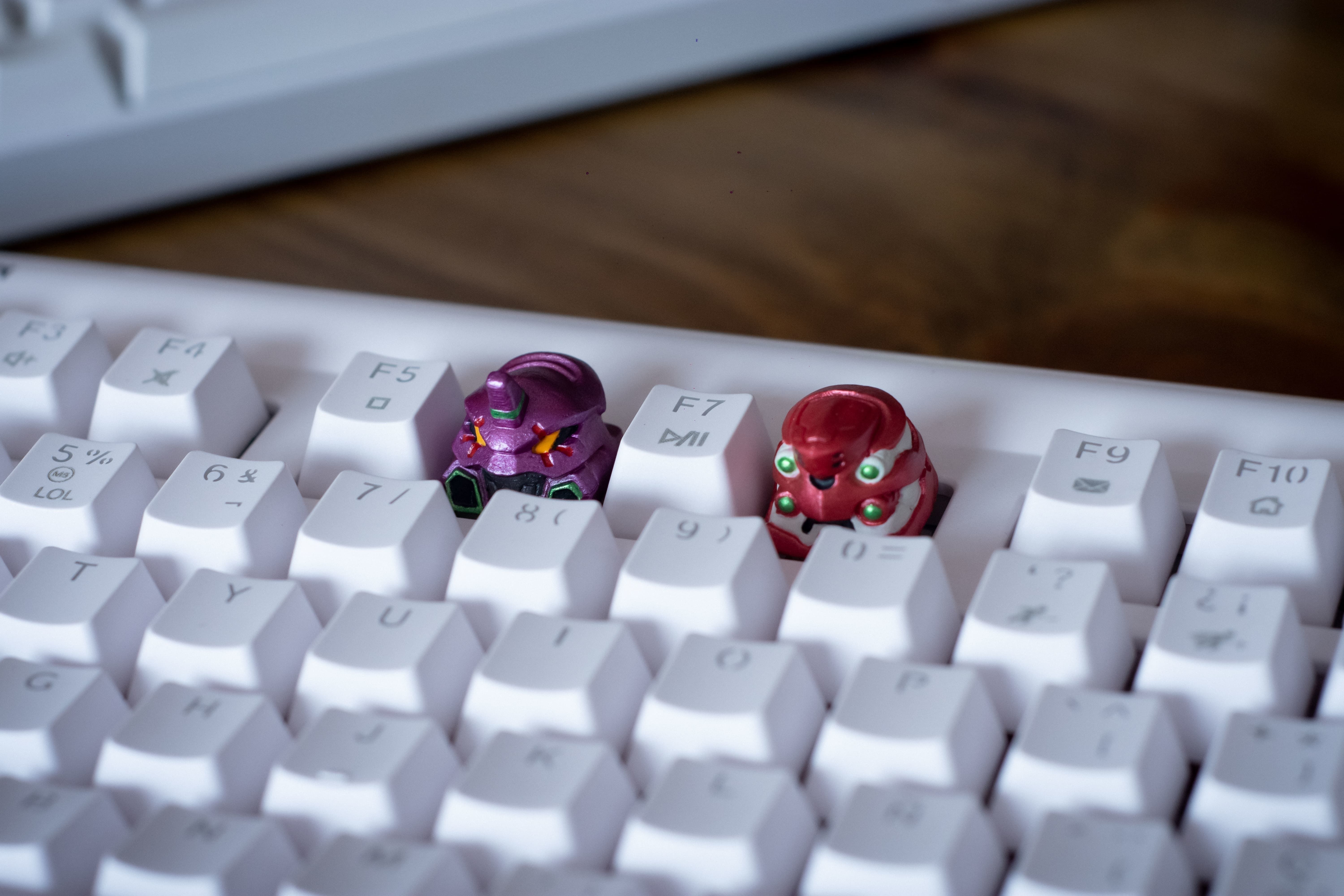 Evangelion UNIT 01-02 keycaps - Mechanical Keyboard 3D print model_9