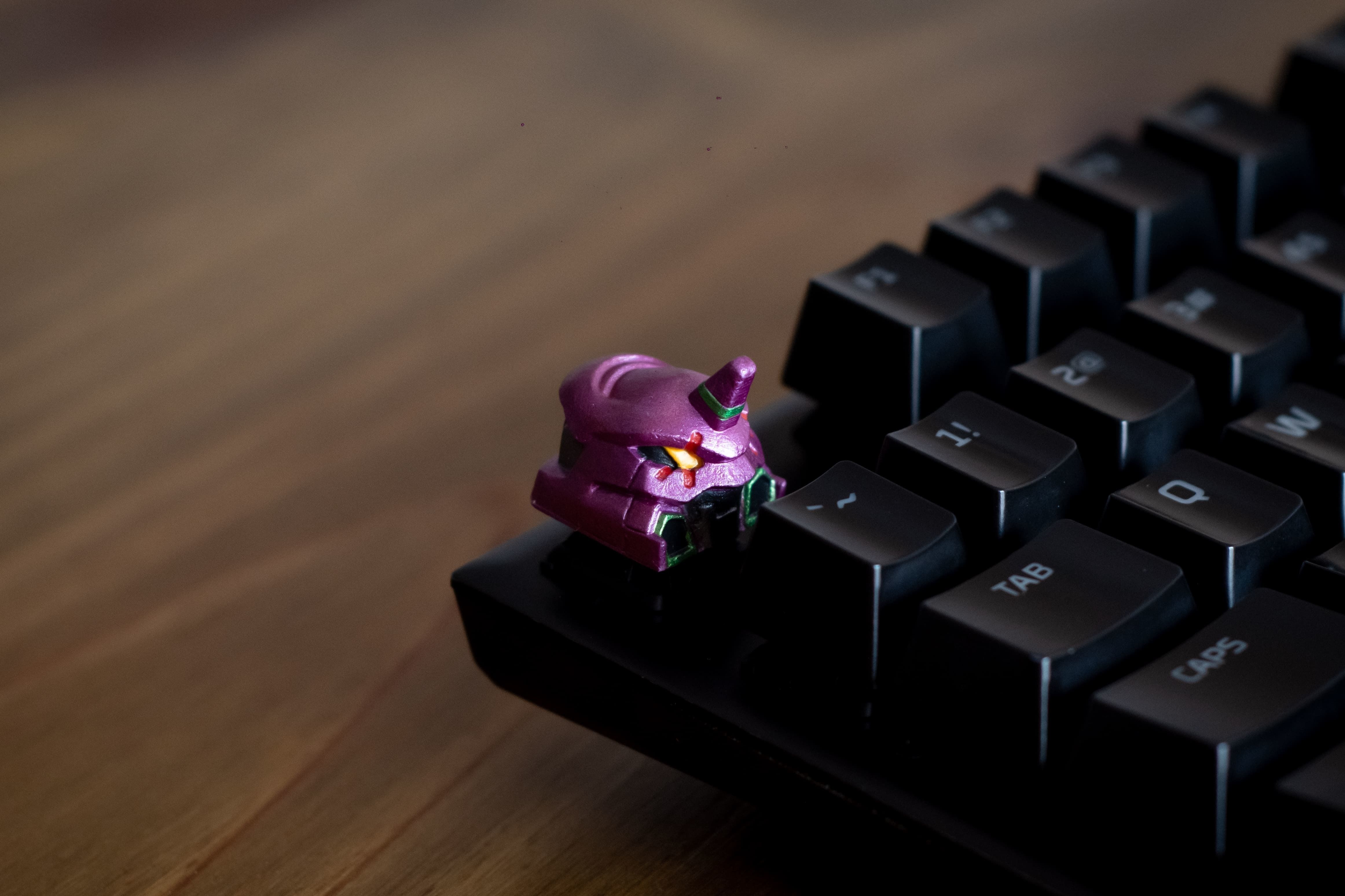Evangelion UNIT 01-02 keycaps - Mechanical Keyboard 3D print model_25