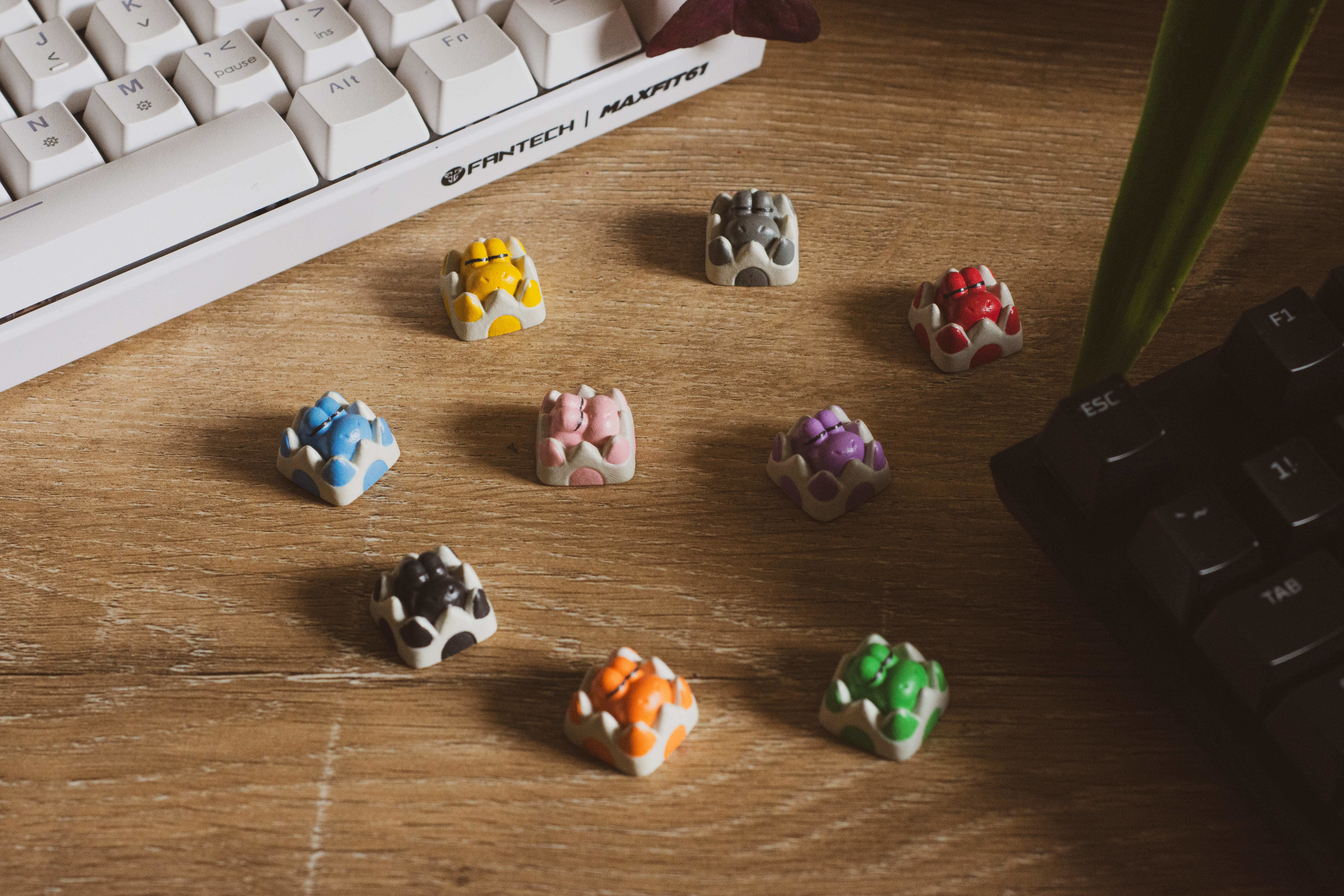 Evangelion UNIT 01-02 keycaps - Mechanical Keyboard 3D print model_10