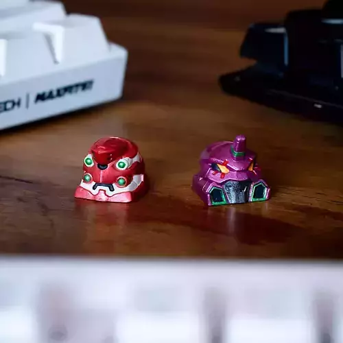 Evangelion UNIT 01-02 keycaps - Mechanical Keyboard