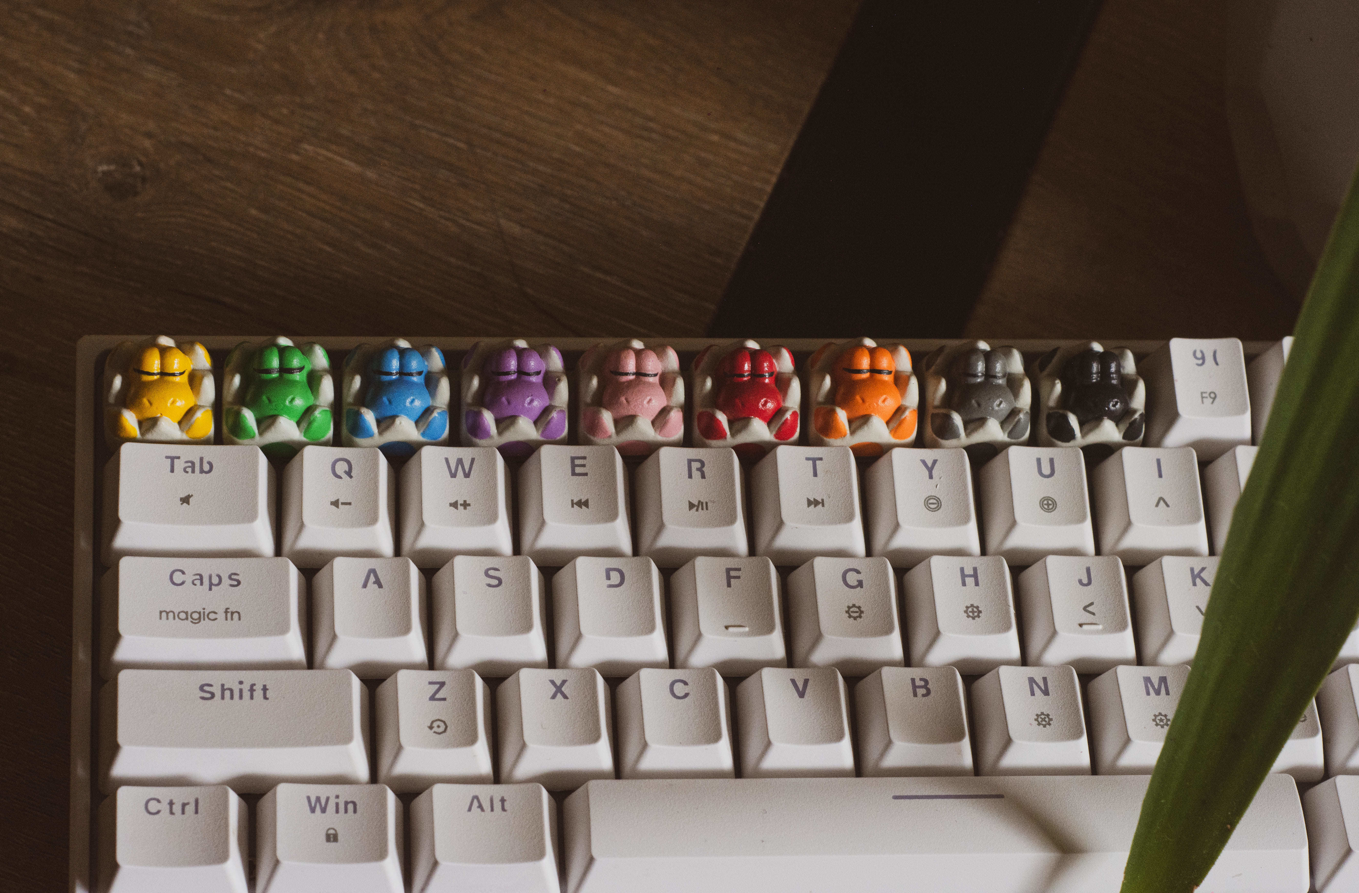 Evangelion UNIT 01-02 keycaps - Mechanical Keyboard 3D print model_4