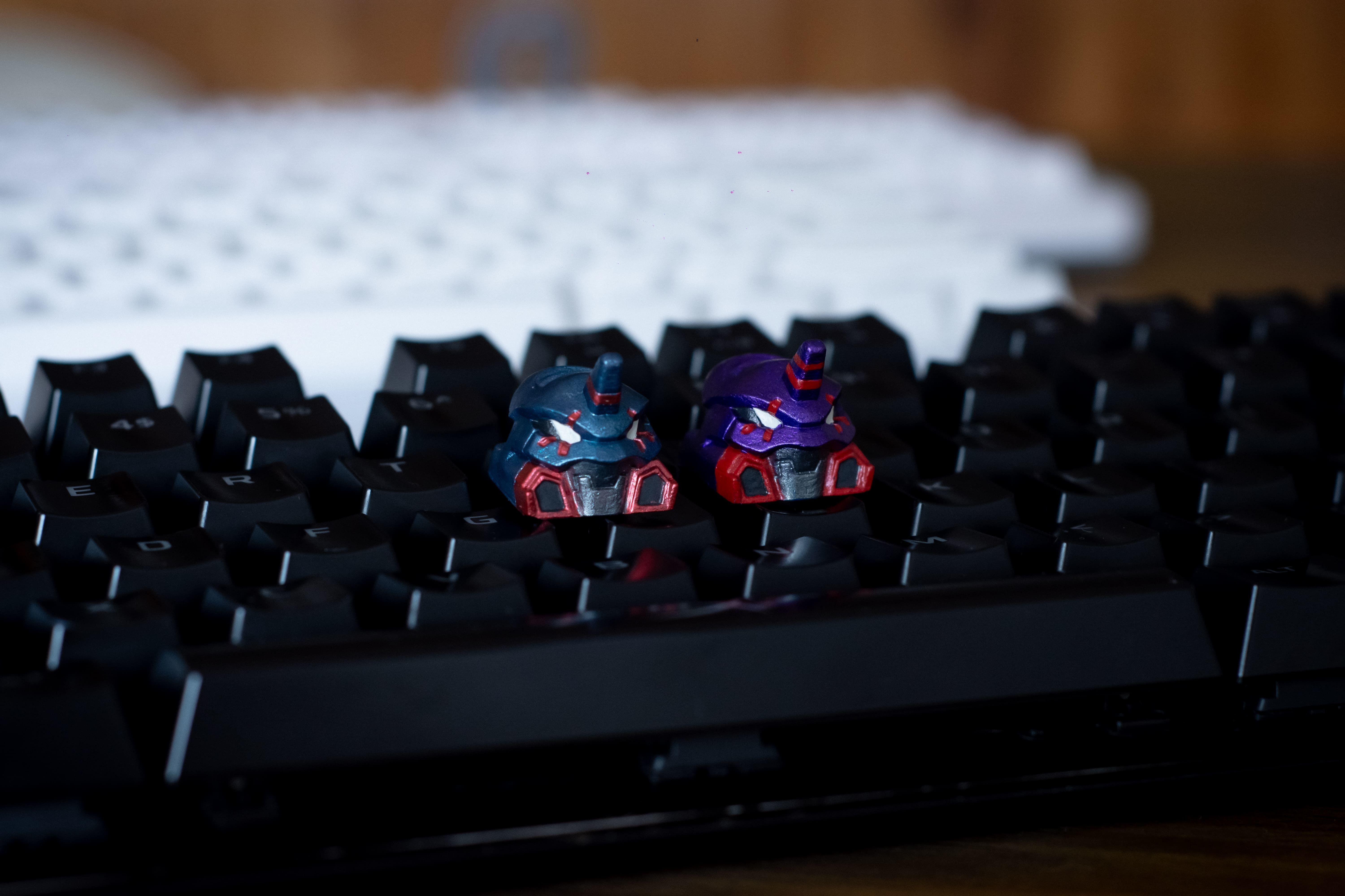 Evangelion UNIT 01-02 keycaps - Mechanical Keyboard 3D print model_13