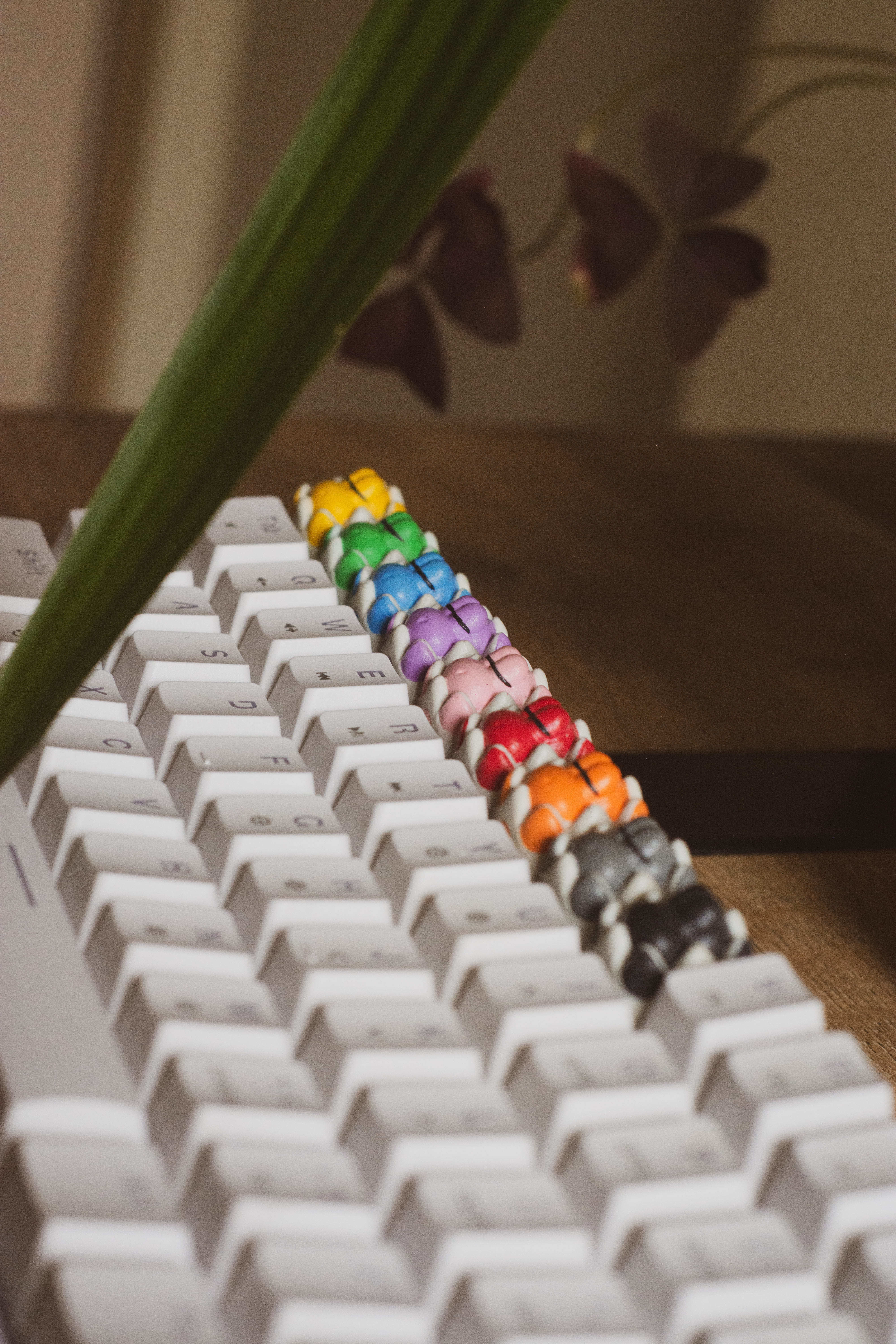 Evangelion UNIT 01-02 keycaps - Mechanical Keyboard 3D print model_6