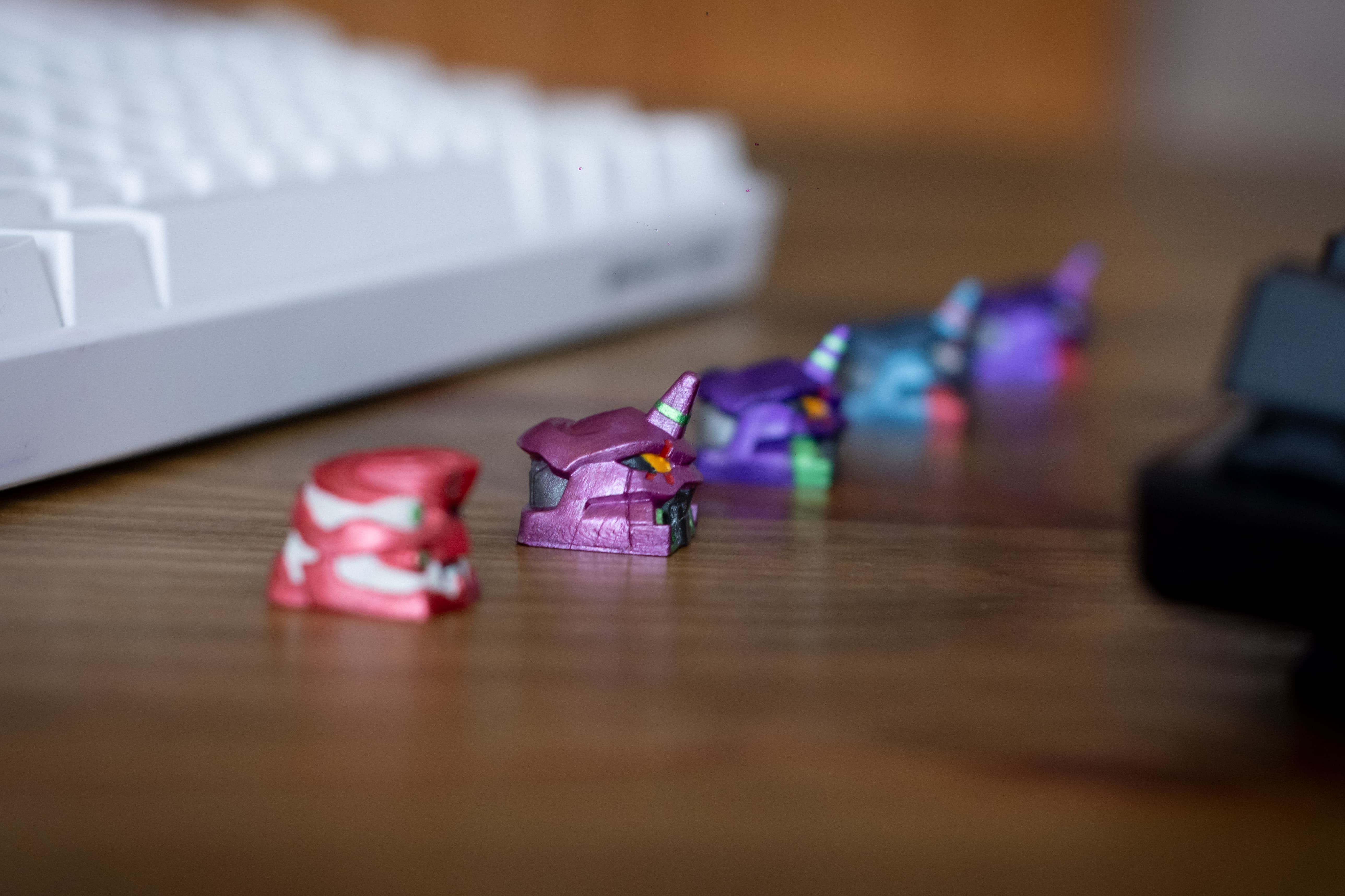 Evangelion UNIT 01-02 keycaps - Mechanical Keyboard 3D print model_5