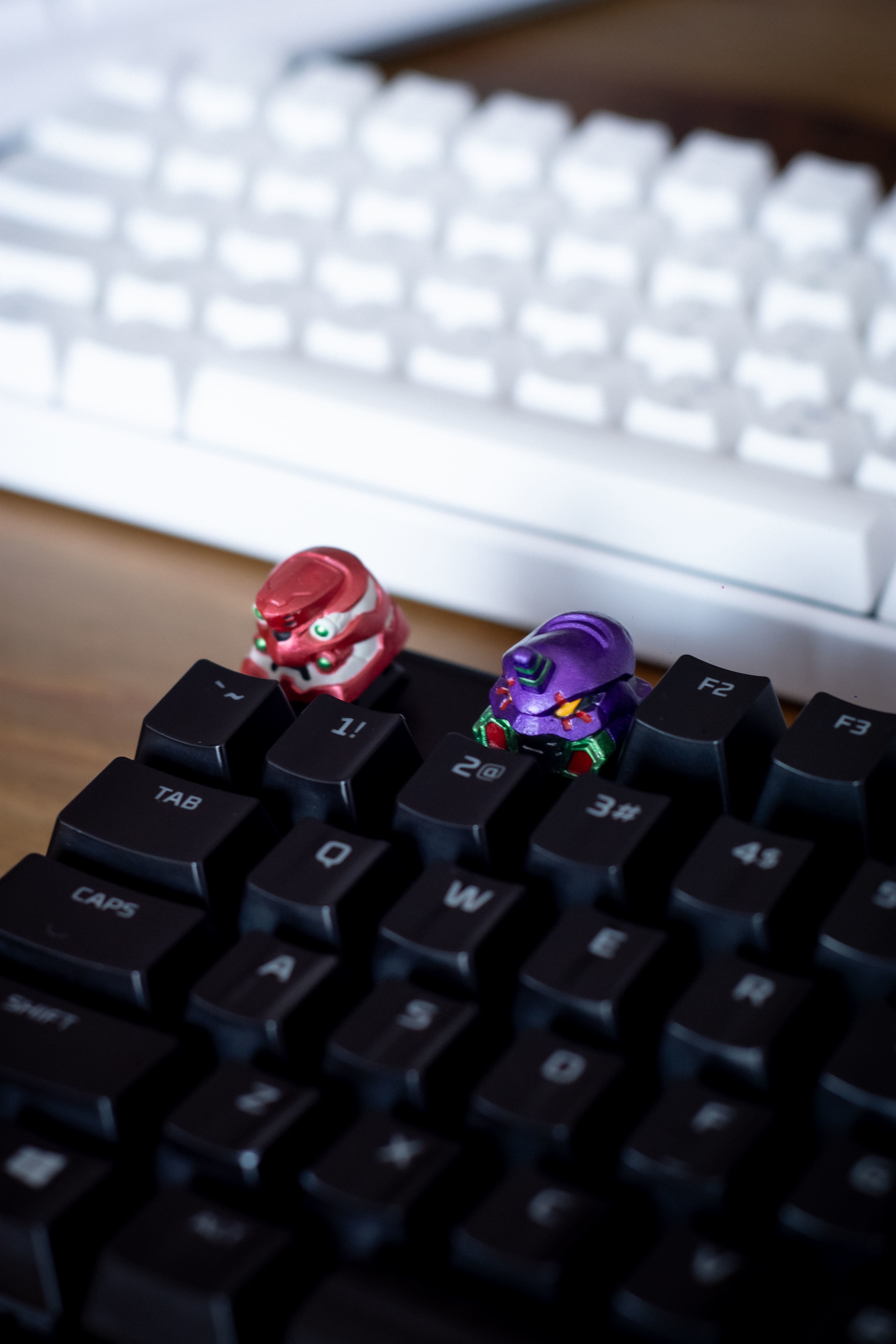 Evangelion UNIT 01-02 keycaps - Mechanical Keyboard 3D print model_7