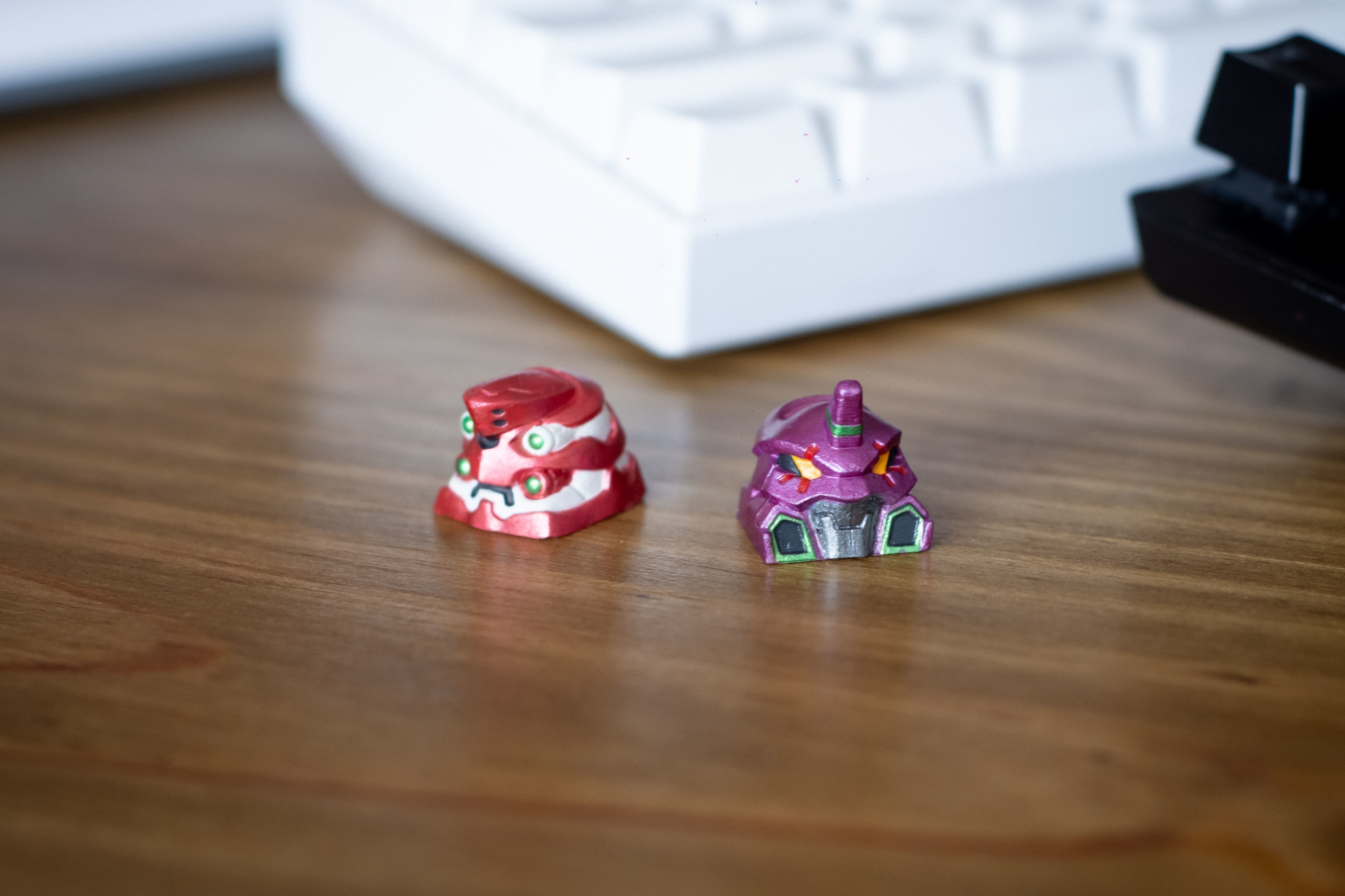 Evangelion UNIT 01-02 keycaps - Mechanical Keyboard 3D print model_23