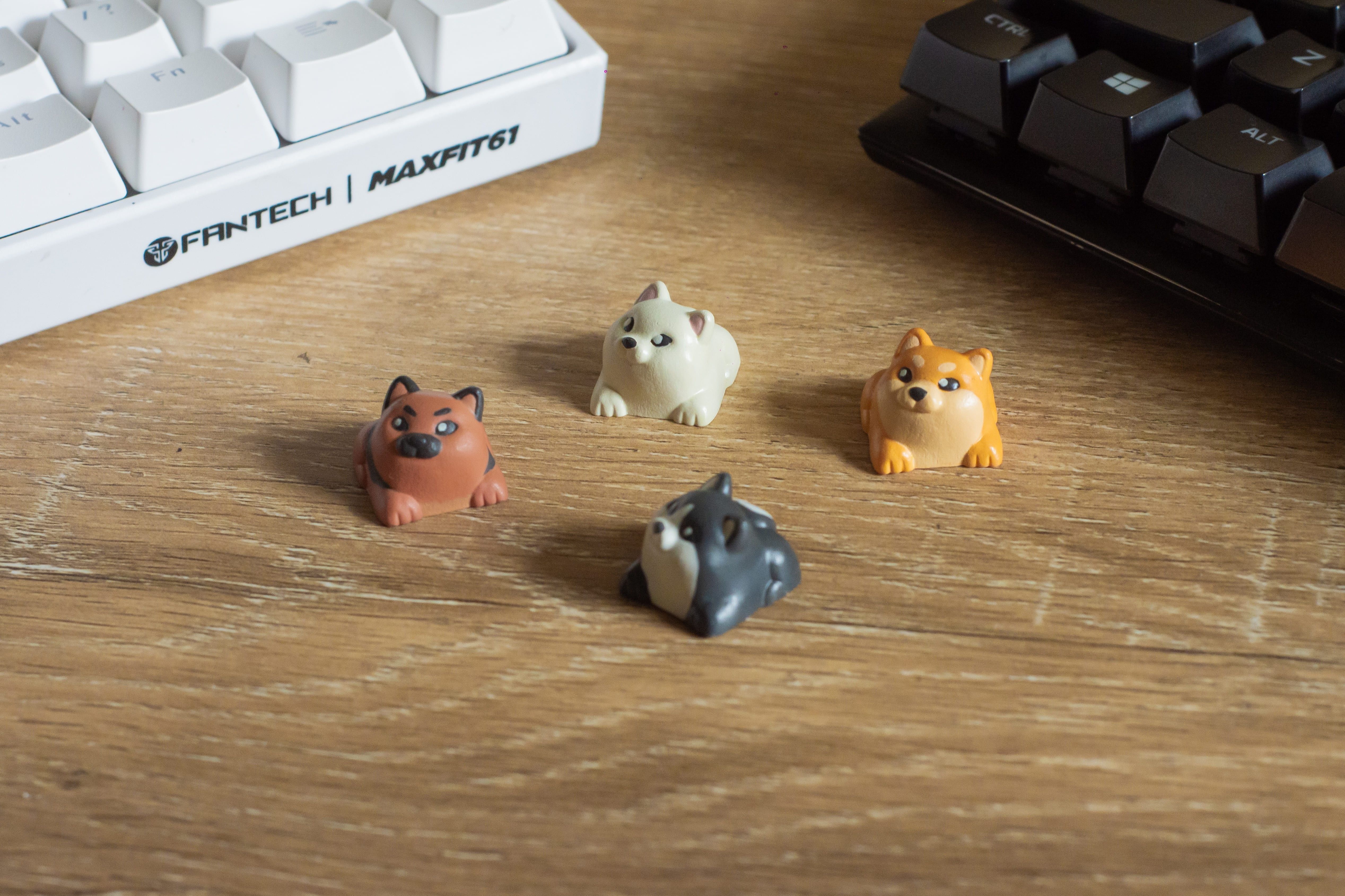 Doggies keycaps - Mechanical Keyboard 3D print model_9