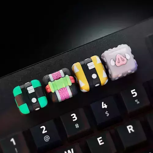 Demon Hunter minimalist v2 keycaps - Mechanical keyboard 3D print model