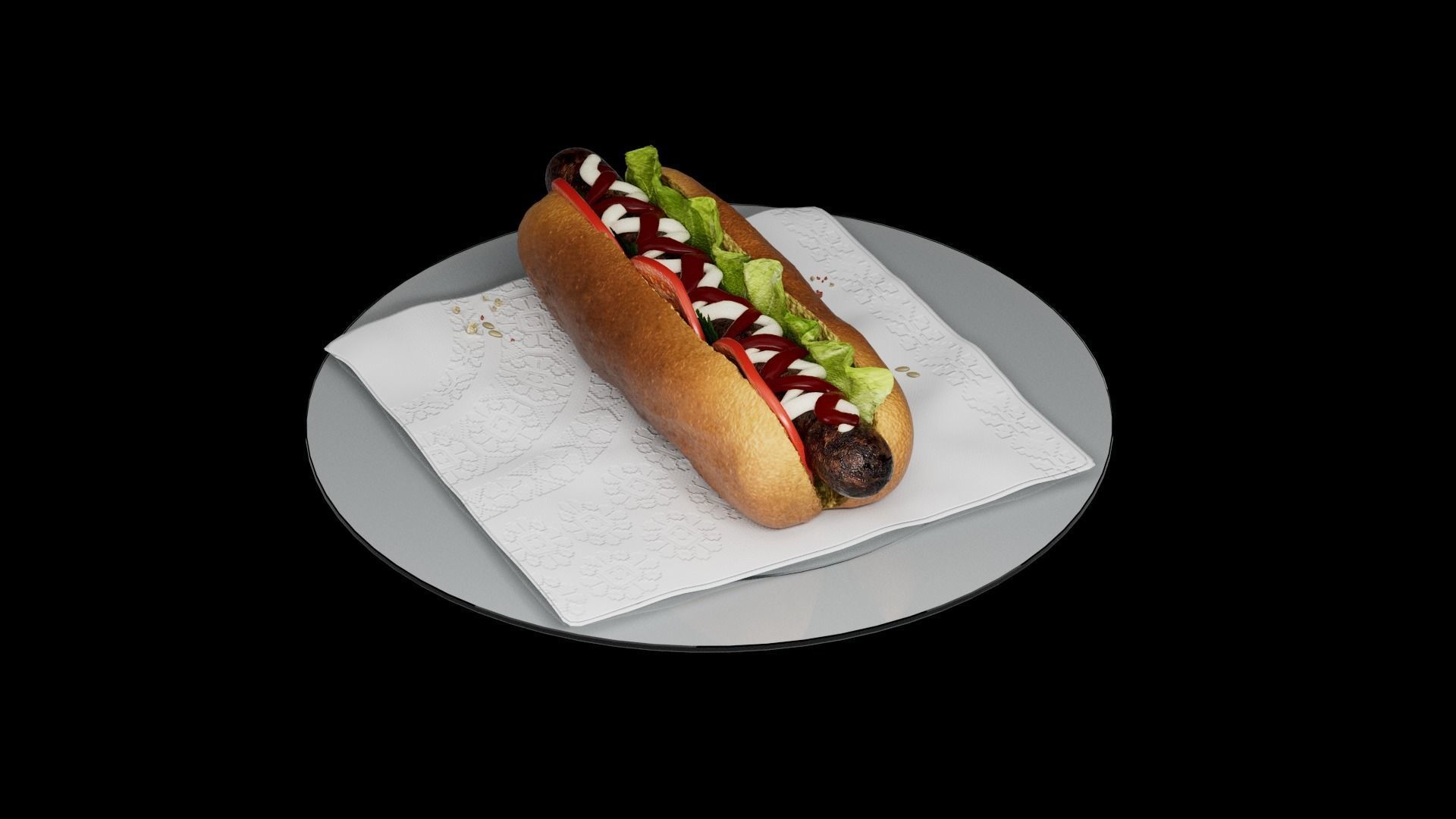Hot Dog 3D model_13
