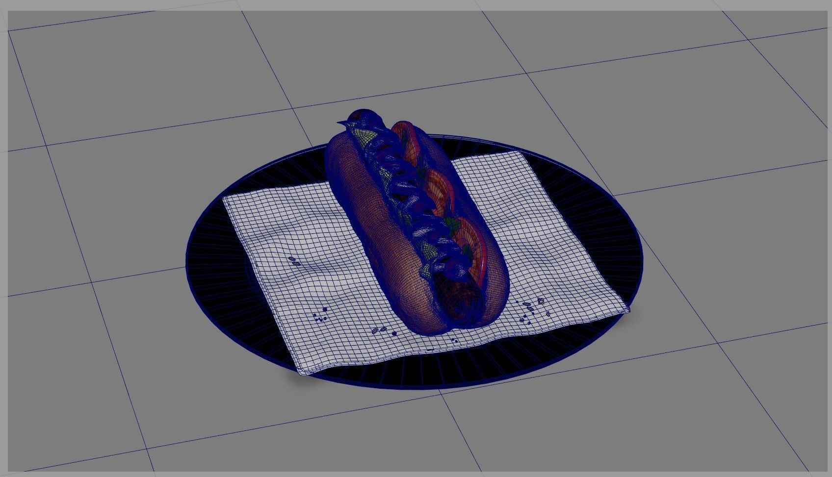 Hot Dog 3D model_27