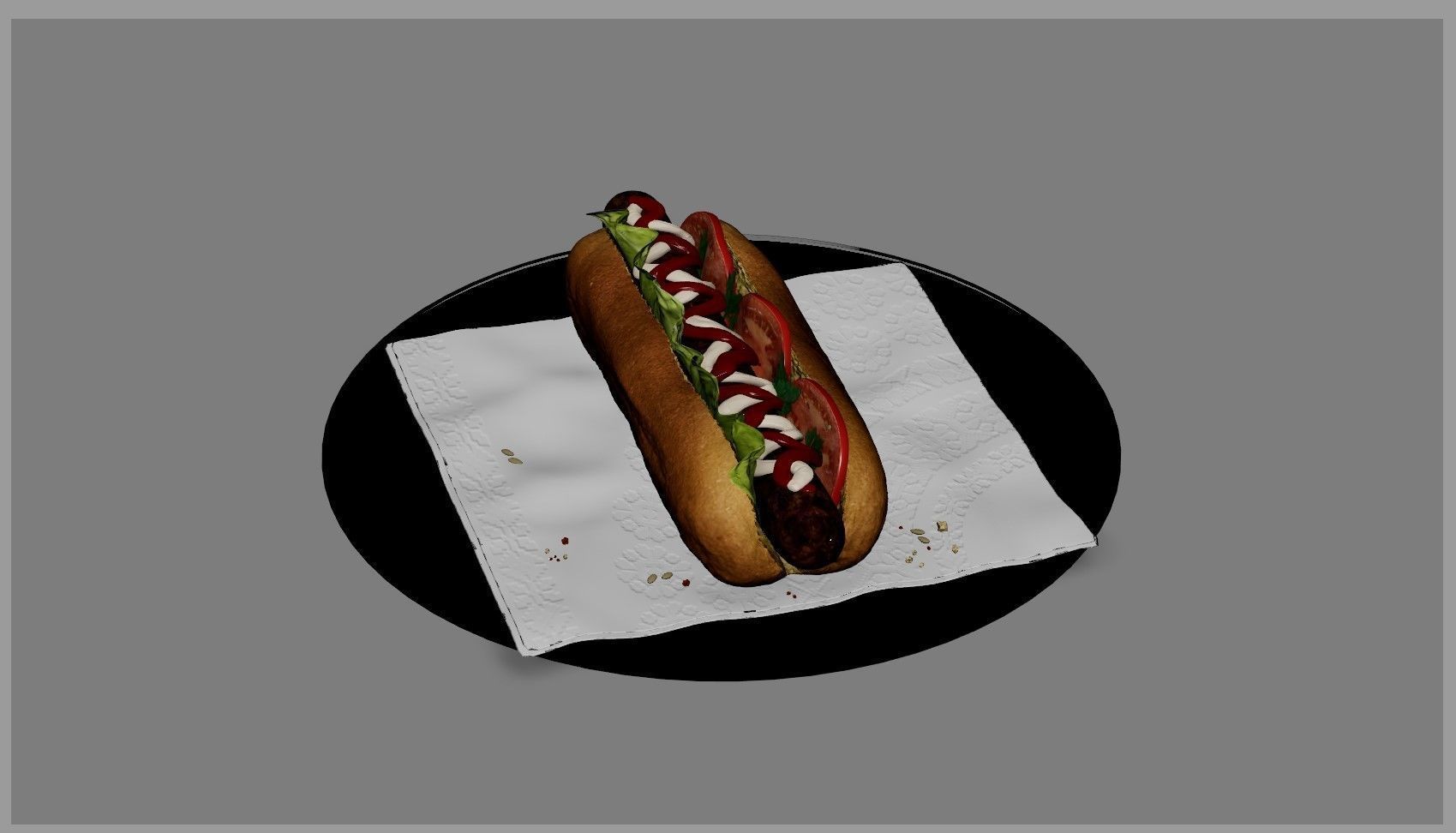 Hot Dog 3D model_26