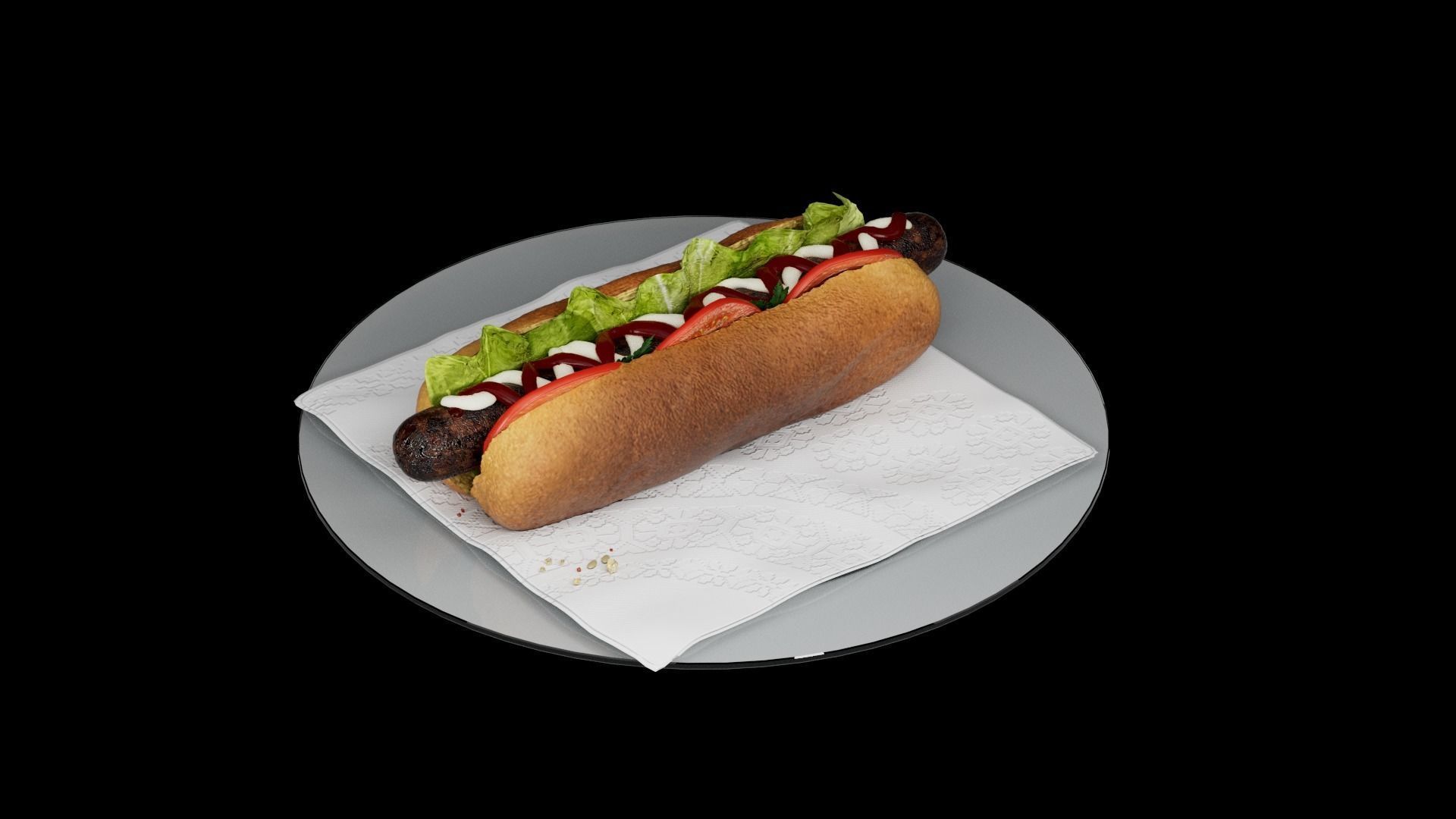 Hot Dog 3D model_18