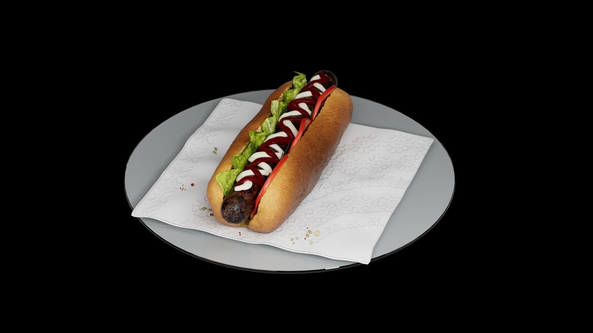 Hot Dog 3D model_20