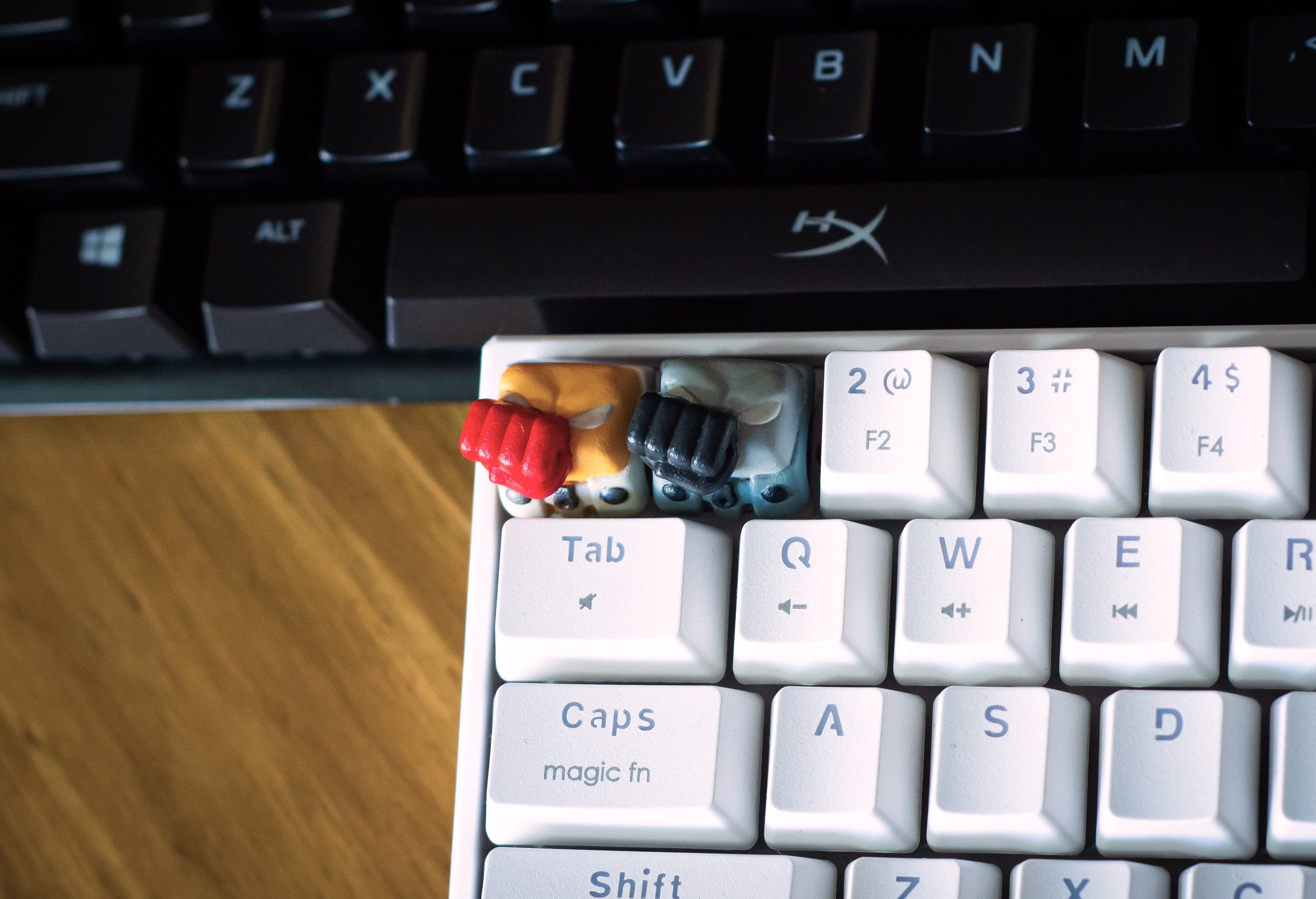 One punch keycap - Mechanical keyboard 3D print model_5