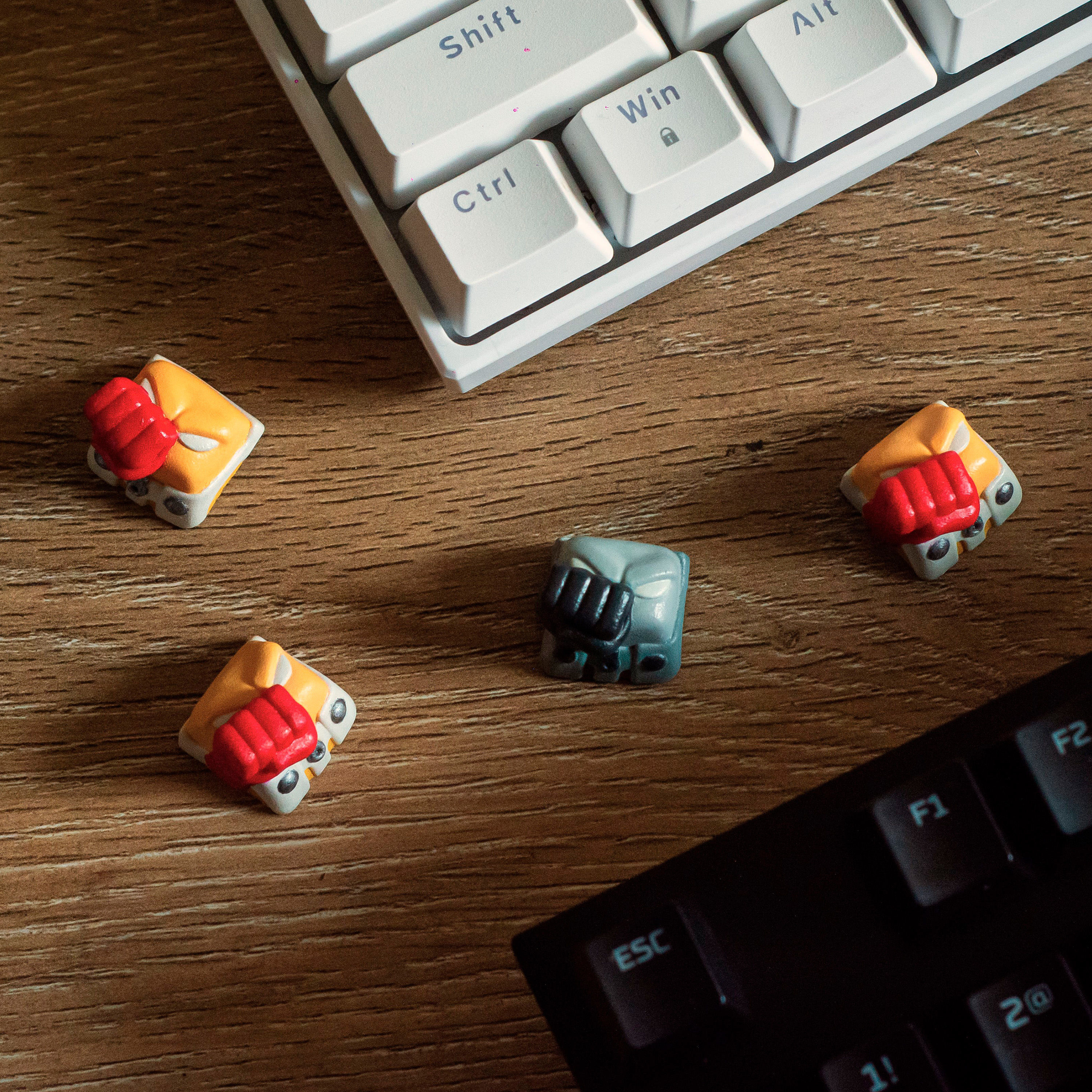 One punch keycap - Mechanical keyboard 3D print model_8