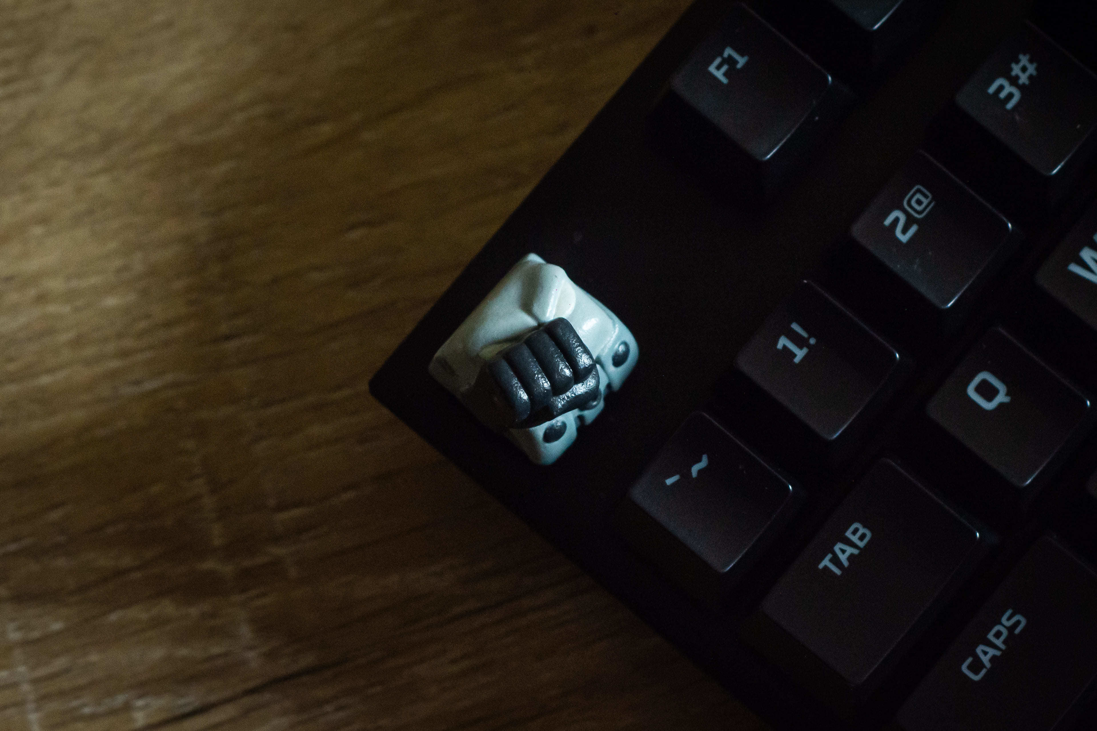 One punch keycap - Mechanical keyboard 3D print model_4