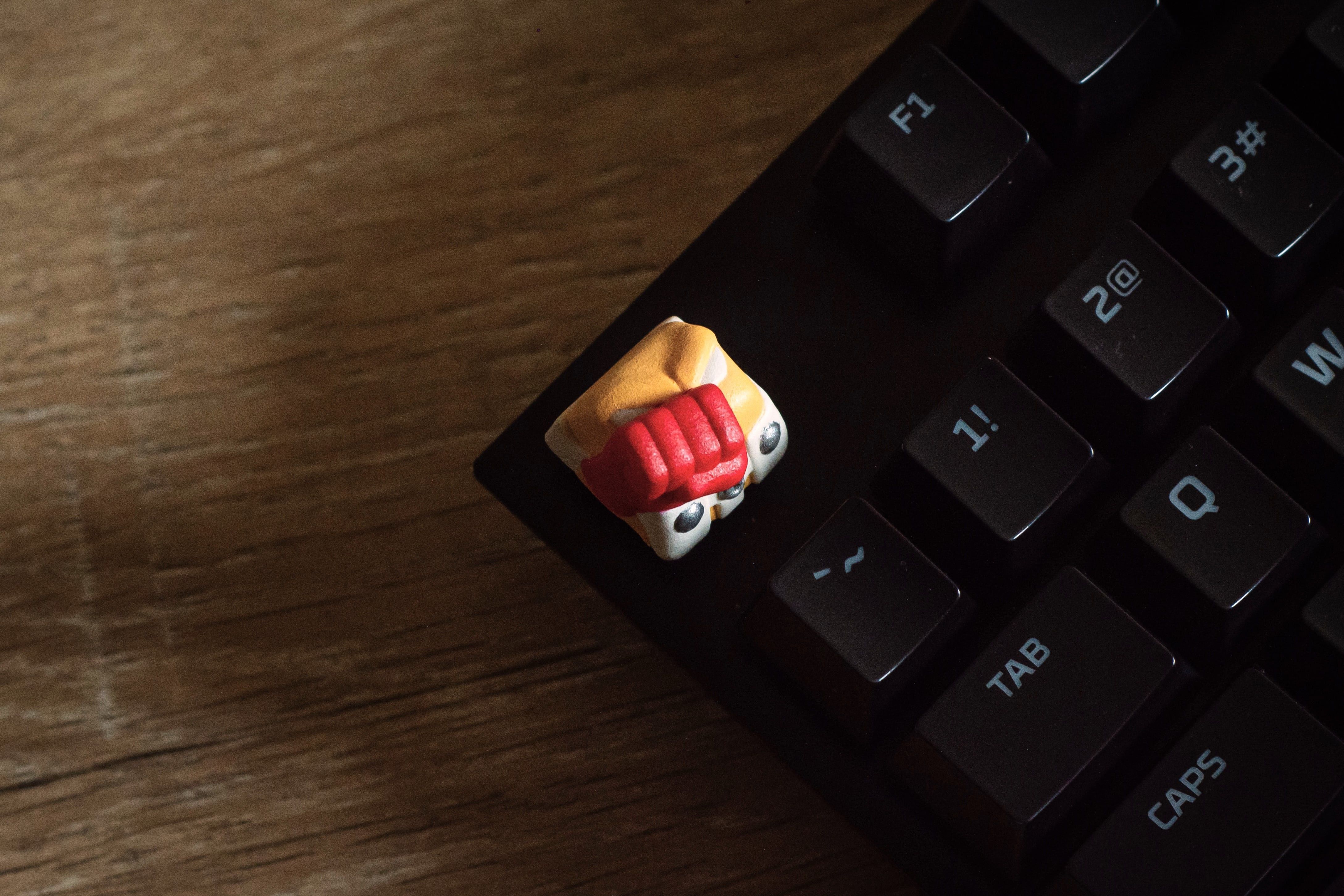 One punch keycap - Mechanical keyboard 3D print model_6
